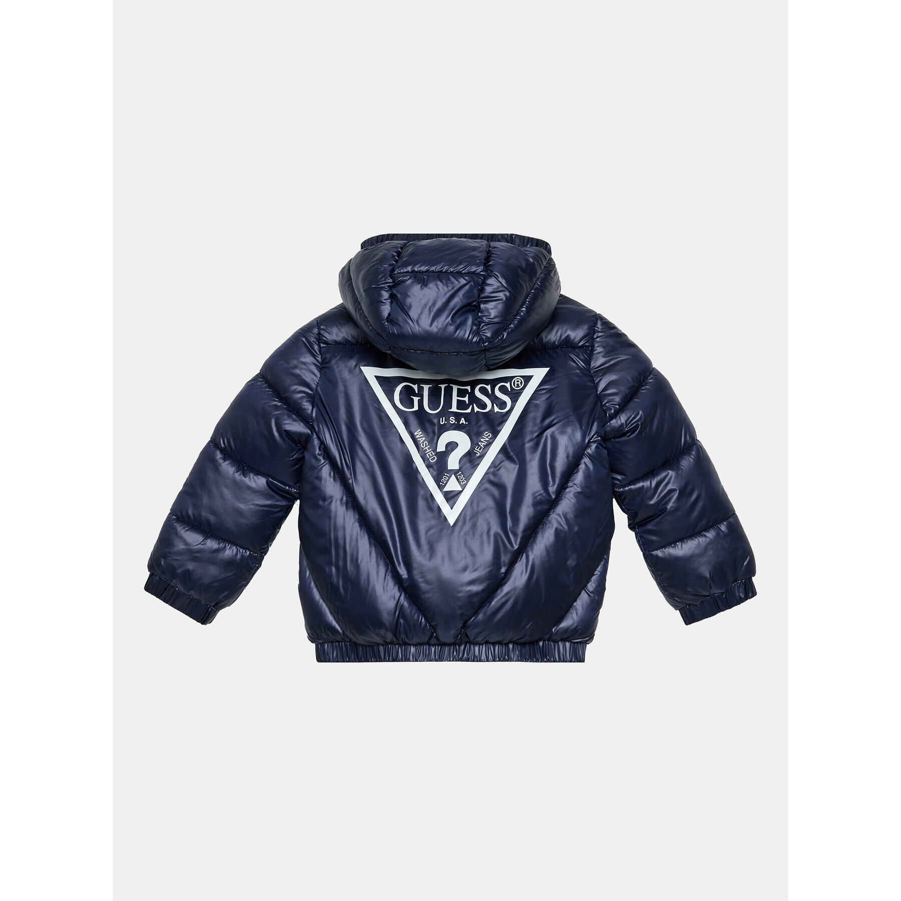 Guess Пухено яке N3BL03 WEGY0 Тъмносин Regular Fit - Pepit.bg