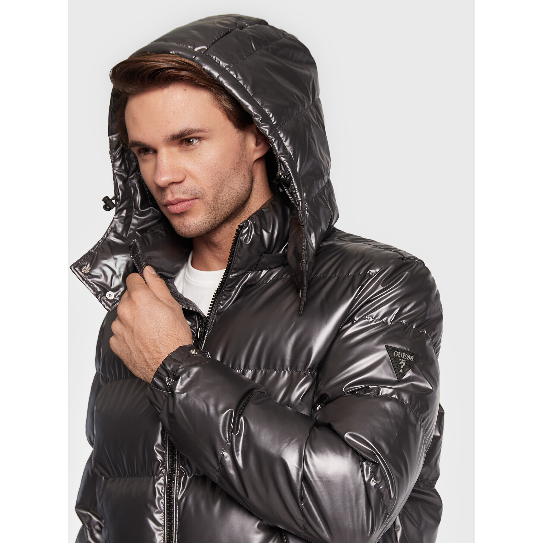 Guess Пухено яке Puffer M2BL42 WEZH0 Черен Regular Fit - Pepit.bg