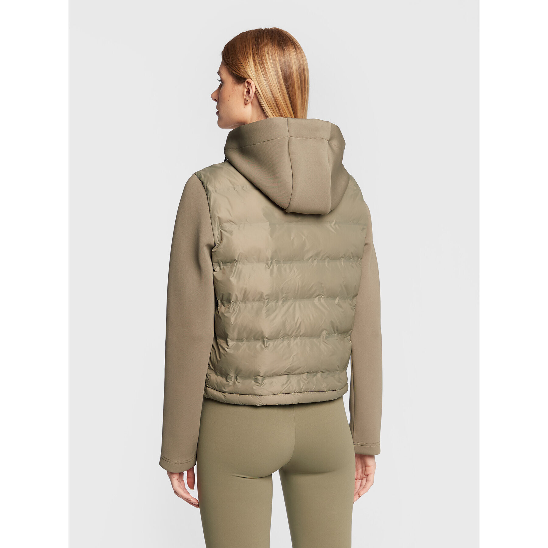 Guess Пухено яке V2BL02 WEXC0 Зелен Regular Fit - Pepit.bg
