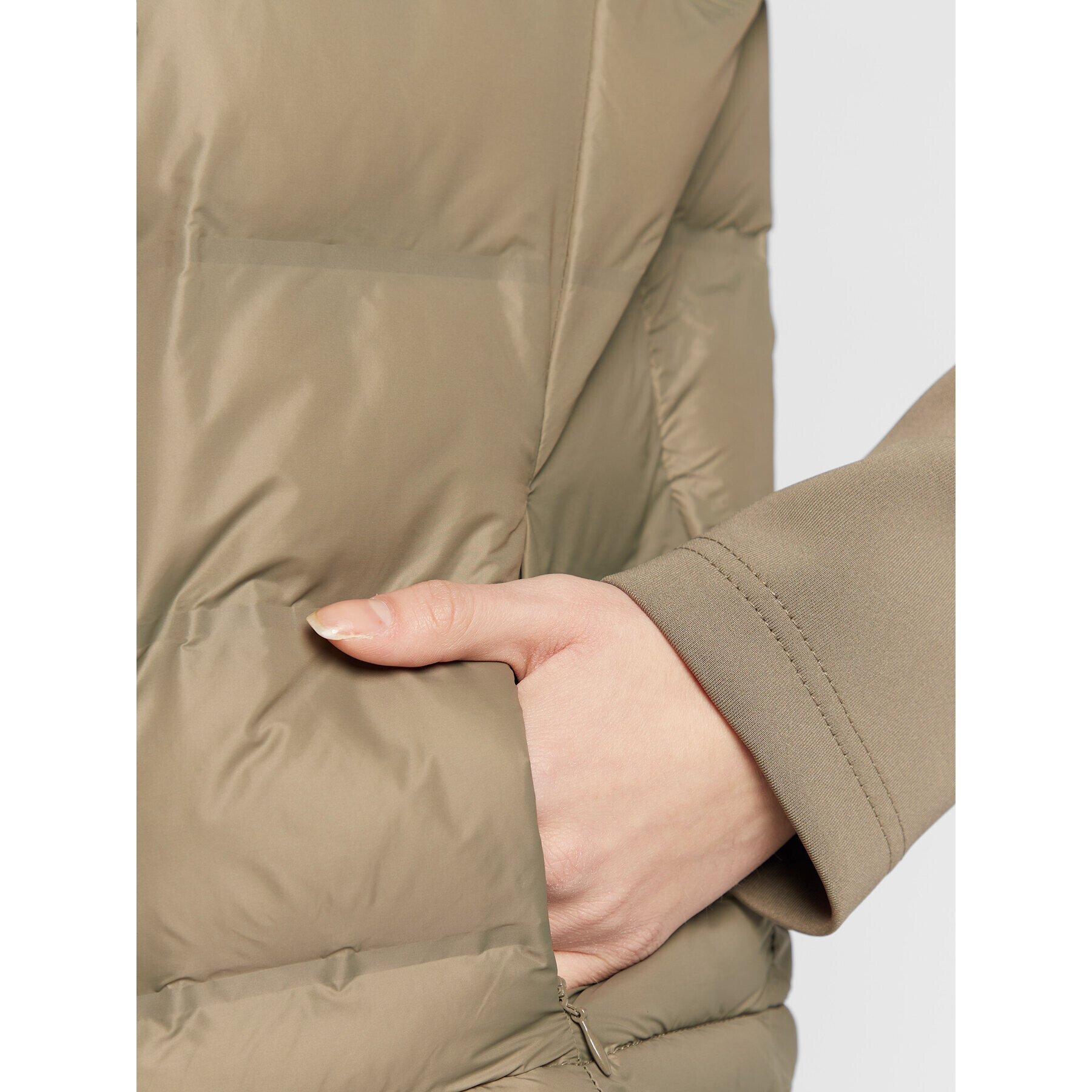 Guess Пухено яке V2BL02 WEXC0 Зелен Regular Fit - Pepit.bg