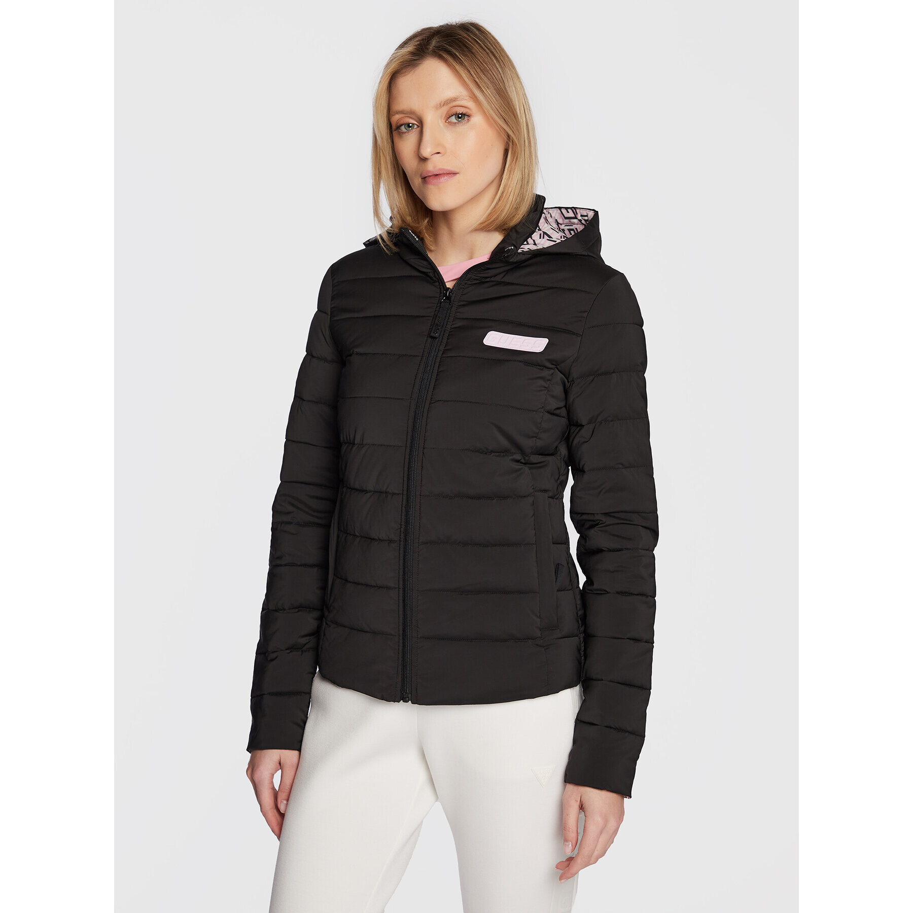 Guess Пухено яке V3RL06 WF3X0 Черен Regular Fit - Pepit.bg