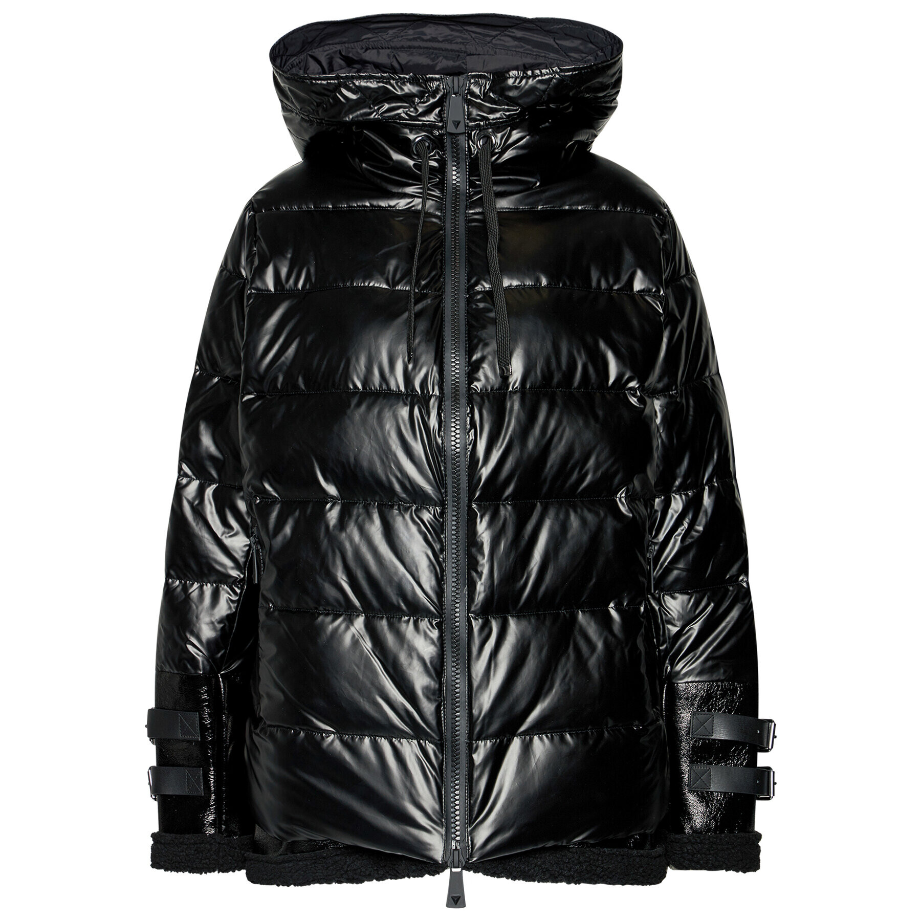 Guess Пухено яке Vanessa W0BL19 WDAL0 Черен Regular Fit - Pepit.bg