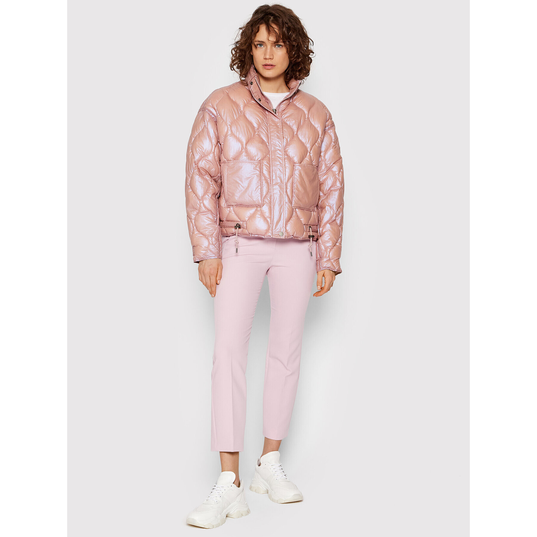 Guess Пухено яке W2GL04 WEGM0 Розов Regular Fit - Pepit.bg