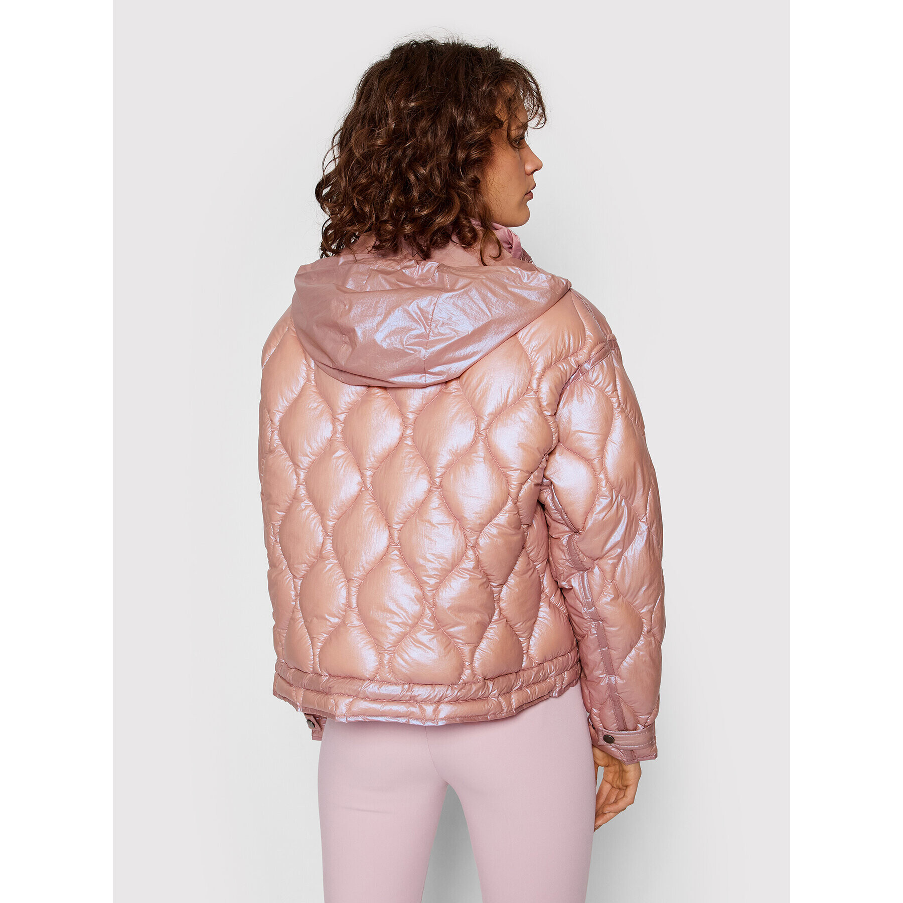 Guess Пухено яке W2GL04 WEGM0 Розов Regular Fit - Pepit.bg