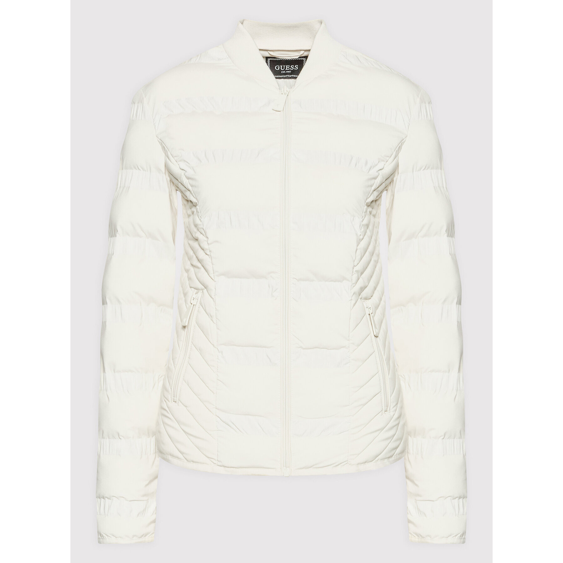 Guess Пухено яке W2RL00 WDOE2 Бял Regular Fit - Pepit.bg
