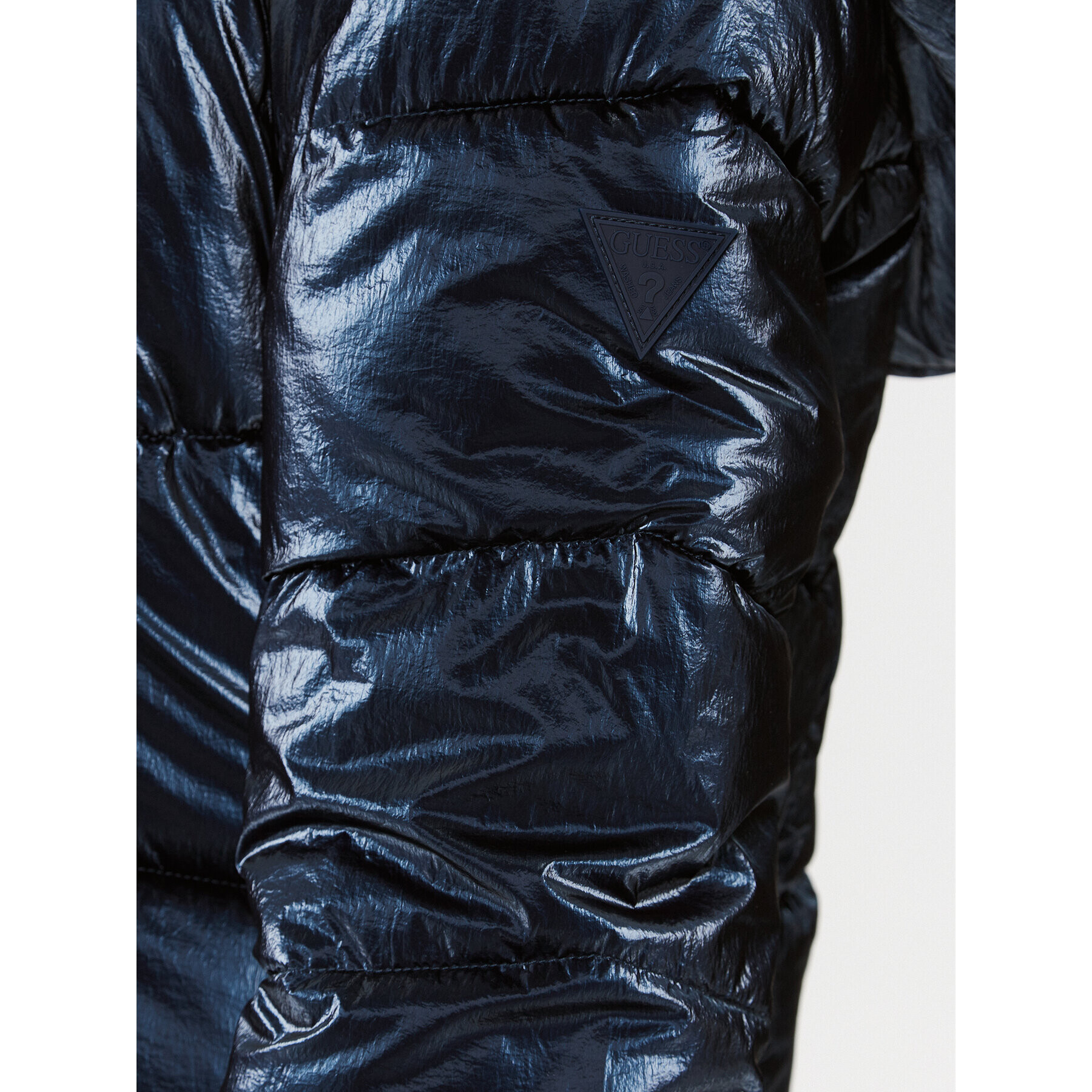 Guess Пухено яке W3BL25 WFR90 Тъмносин Regular Fit - Pepit.bg