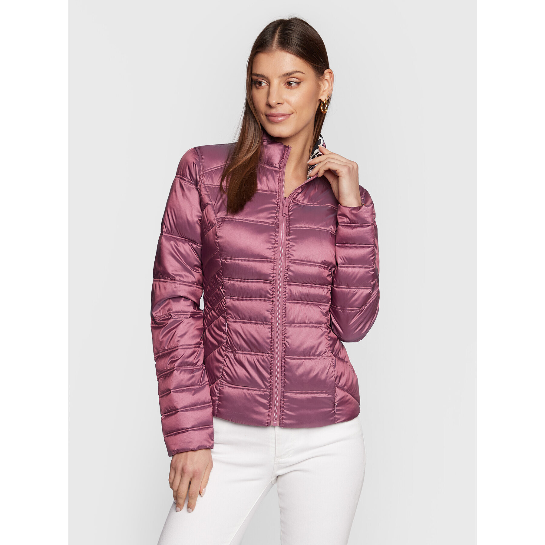 Guess Пухено яке W3RL04 WF5C2 Виолетов Regular Fit - Pepit.bg