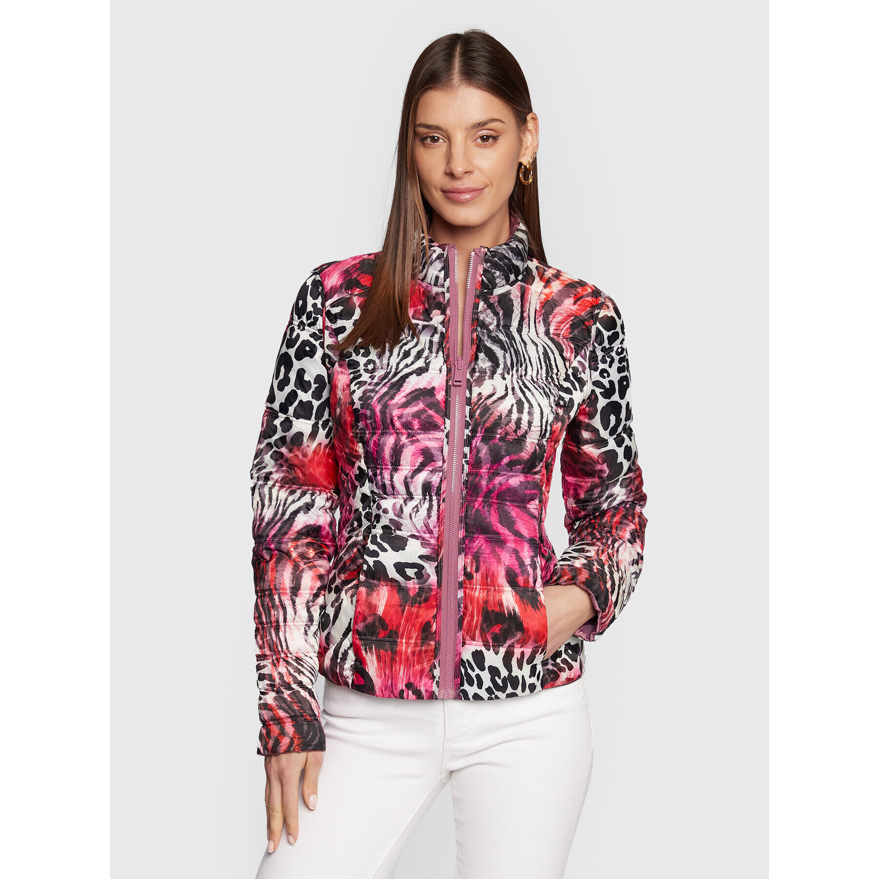 Guess Пухено яке W3RL04 WF5C2 Виолетов Regular Fit - Pepit.bg