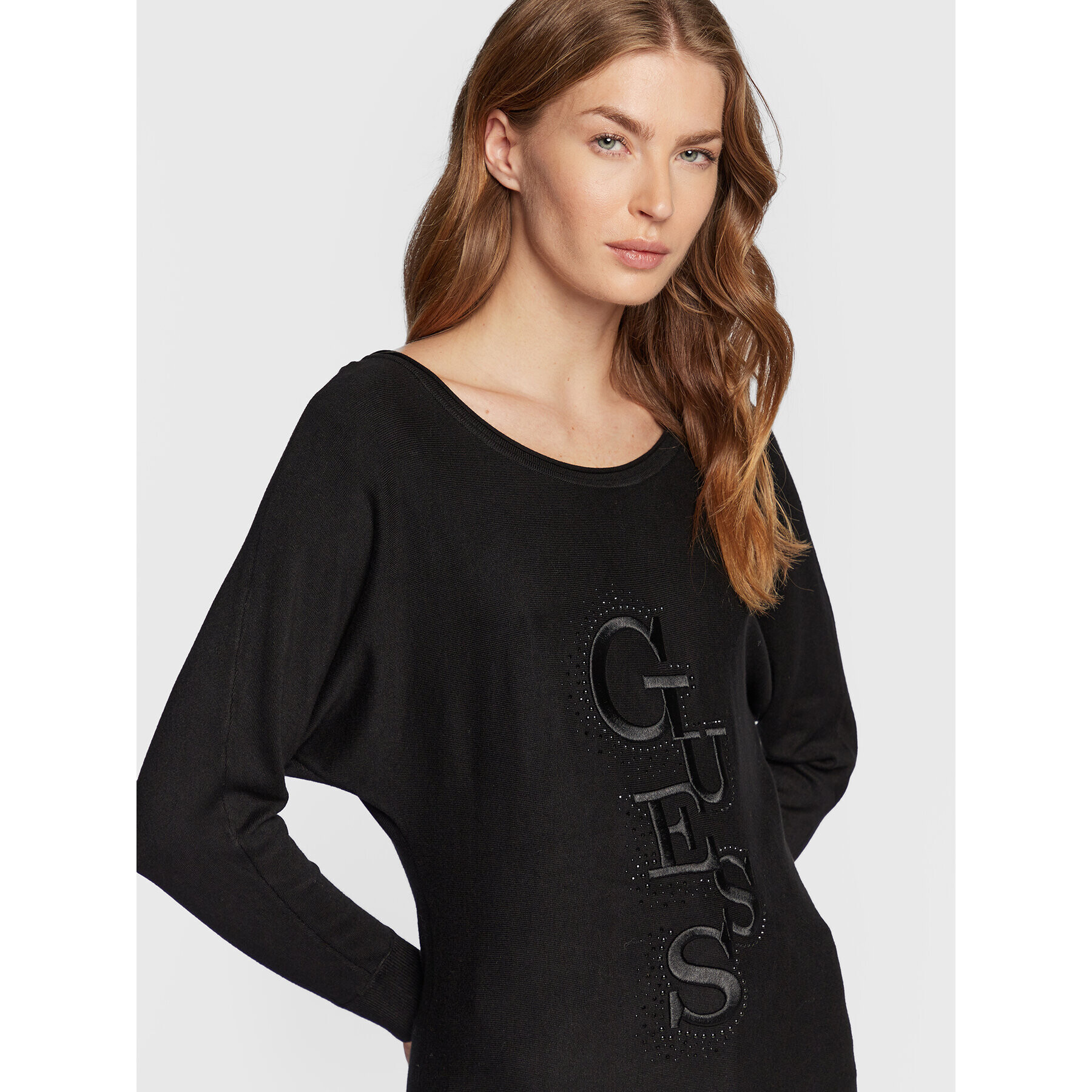 Guess Пуловер Amelie W2BR49 Z2NQ2 Черен Relaxed Fit - Pepit.bg