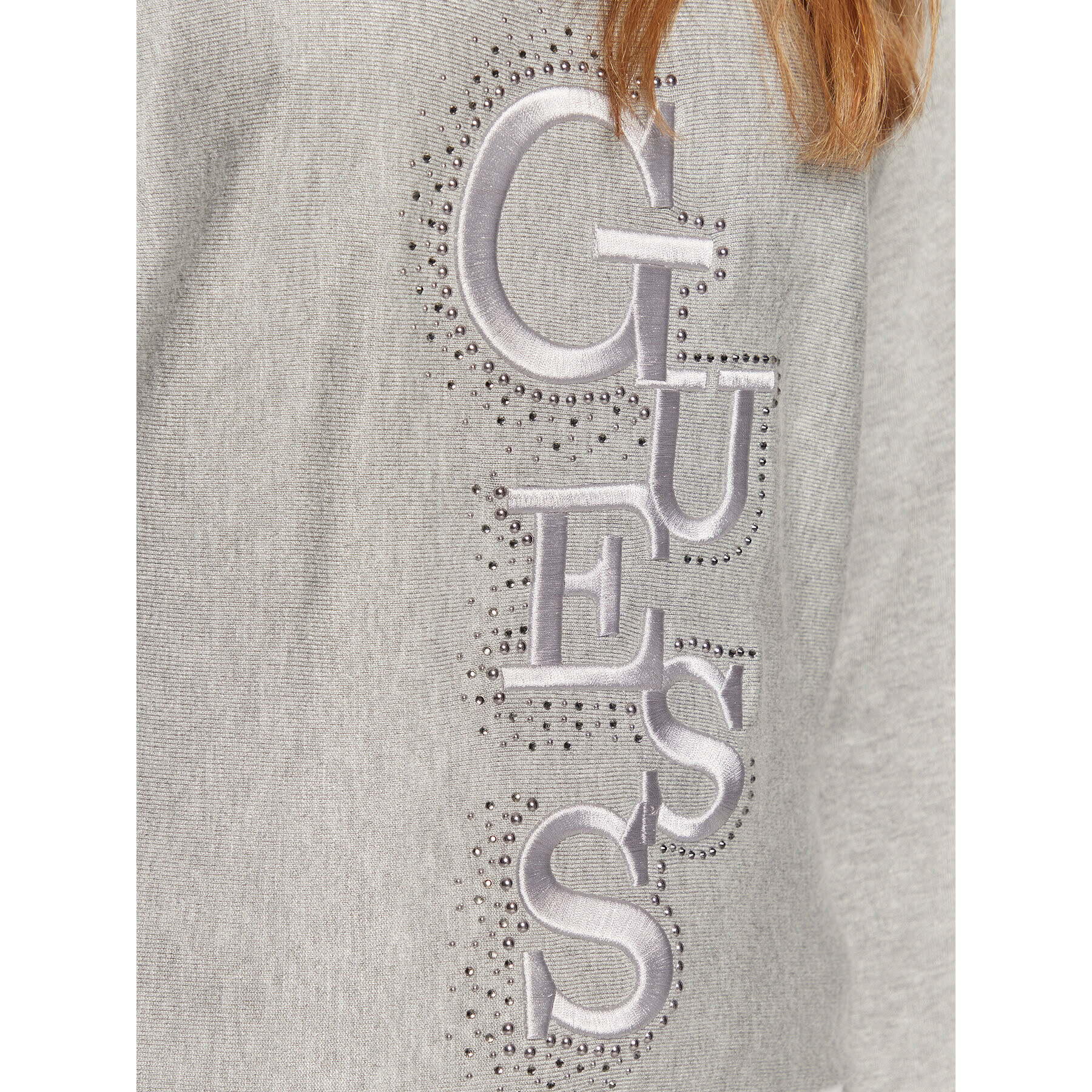 Guess Пуловер Amelie W2BR49 Z2NQ2 Сив Relaxed Fit - Pepit.bg