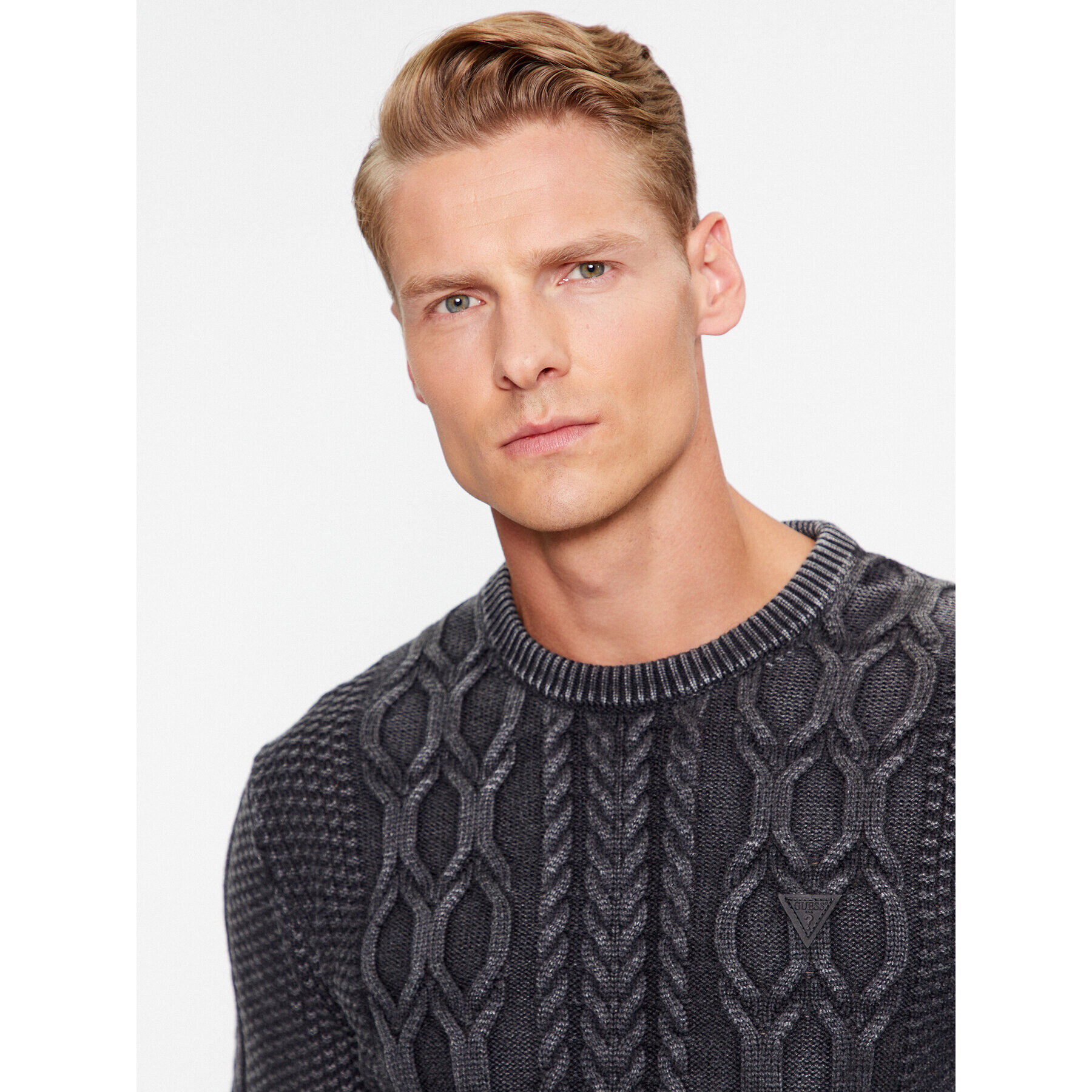 Guess Пуловер Andy M3BR21 Z2BB0 Черен Regular Fit - Pepit.bg