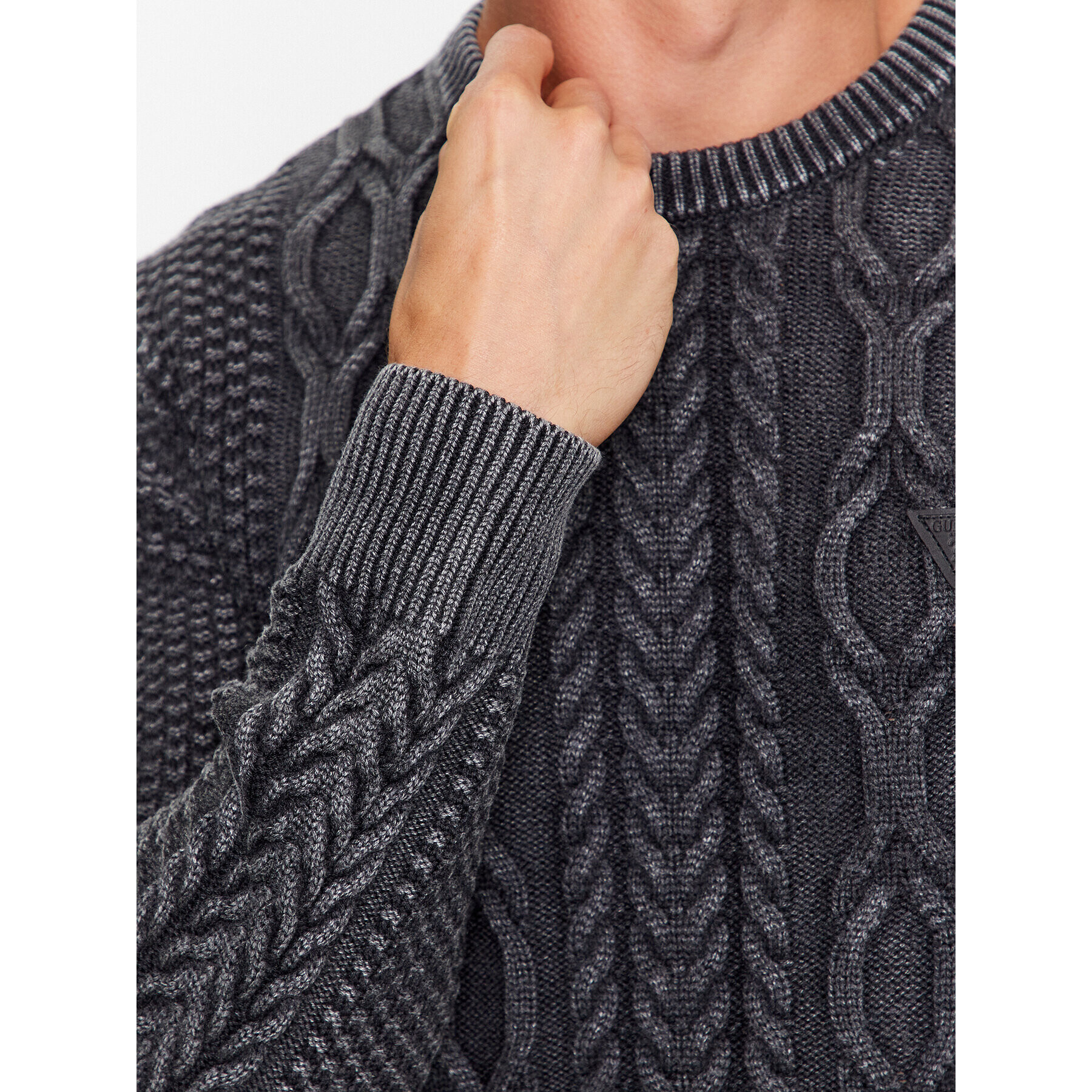 Guess Пуловер Andy M3BR21 Z2BB0 Черен Regular Fit - Pepit.bg