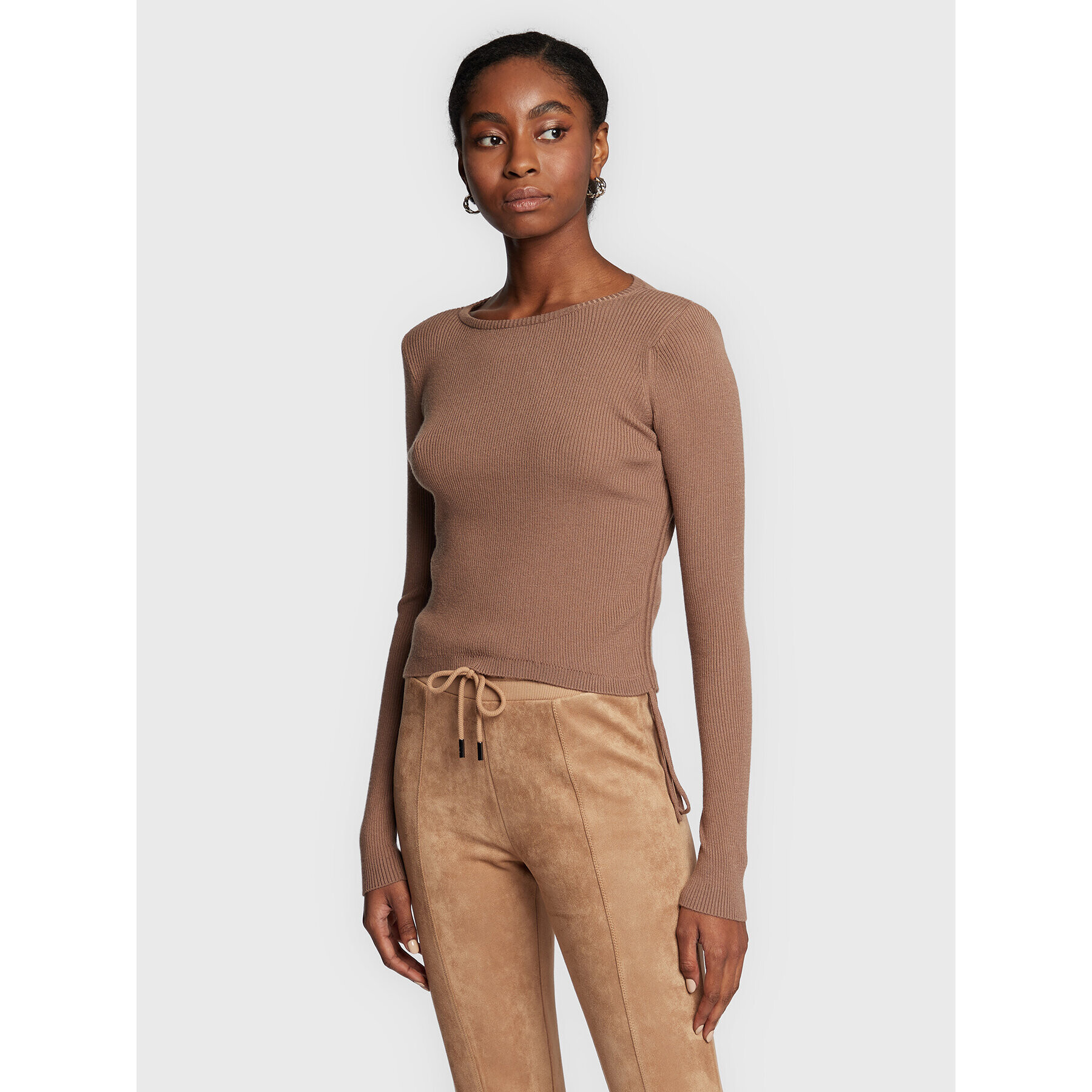 Guess Пуловер Arielle W2BR10 Z2V42 Кафяв Regular Fit - Pepit.bg