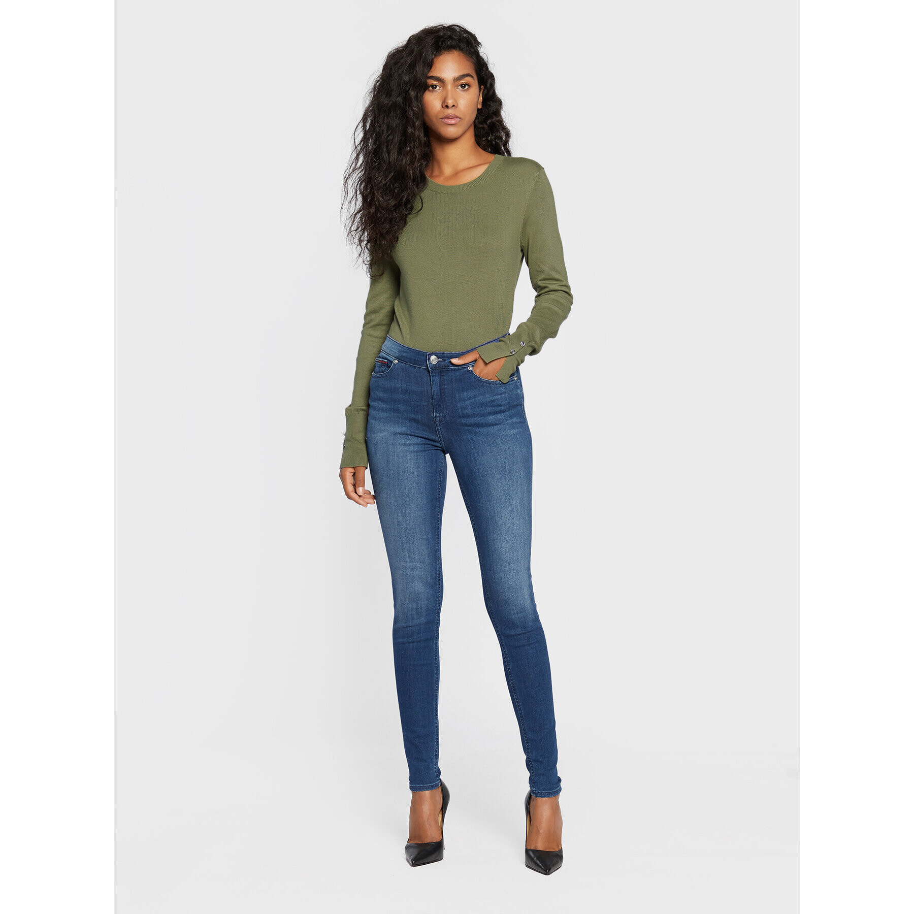 Guess Пуловер Elino W2YR30 Z2V62 Зелен Regular Fit - Pepit.bg