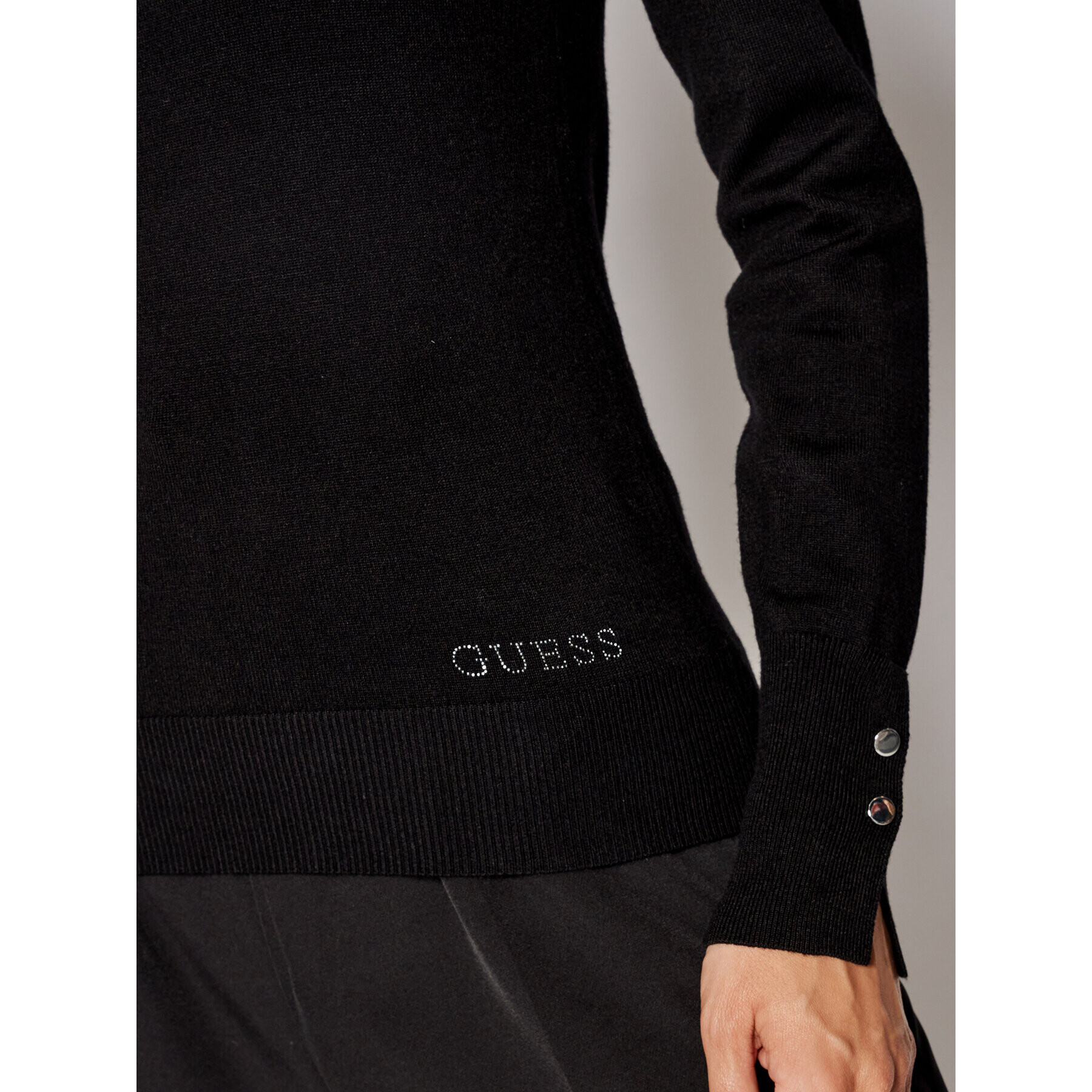 Guess Пуловер Elinor W1YR02 Z2V60 Черен Slim Fit - Pepit.bg