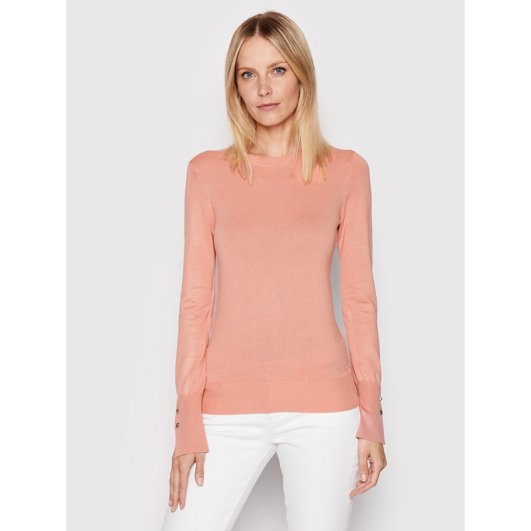 Guess Пуловер Elinor W2YR30 Z2V62 Розов Regular Fit - Pepit.bg