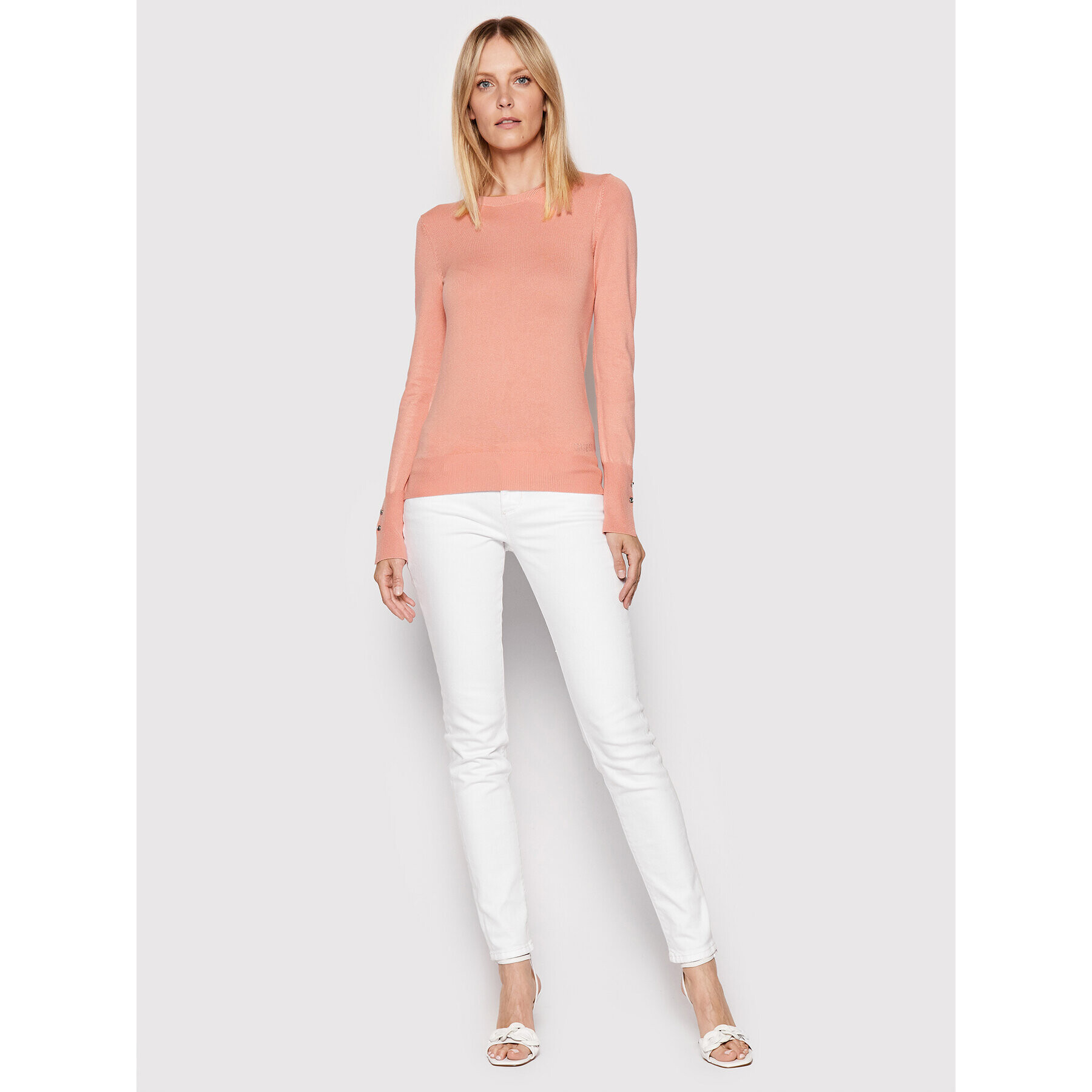 Guess Пуловер Elinor W2YR30 Z2V62 Розов Regular Fit - Pepit.bg