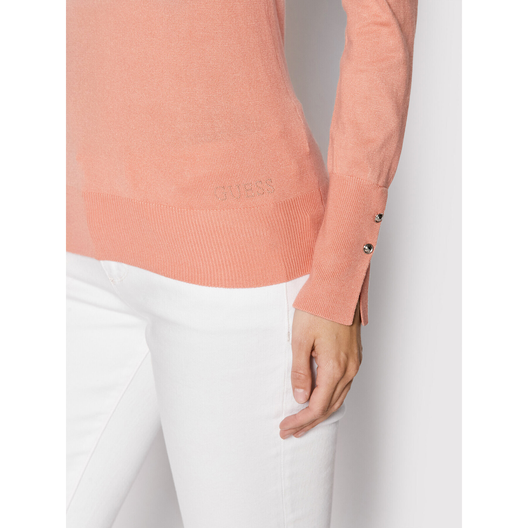 Guess Пуловер Elinor W2YR30 Z2V62 Розов Regular Fit - Pepit.bg