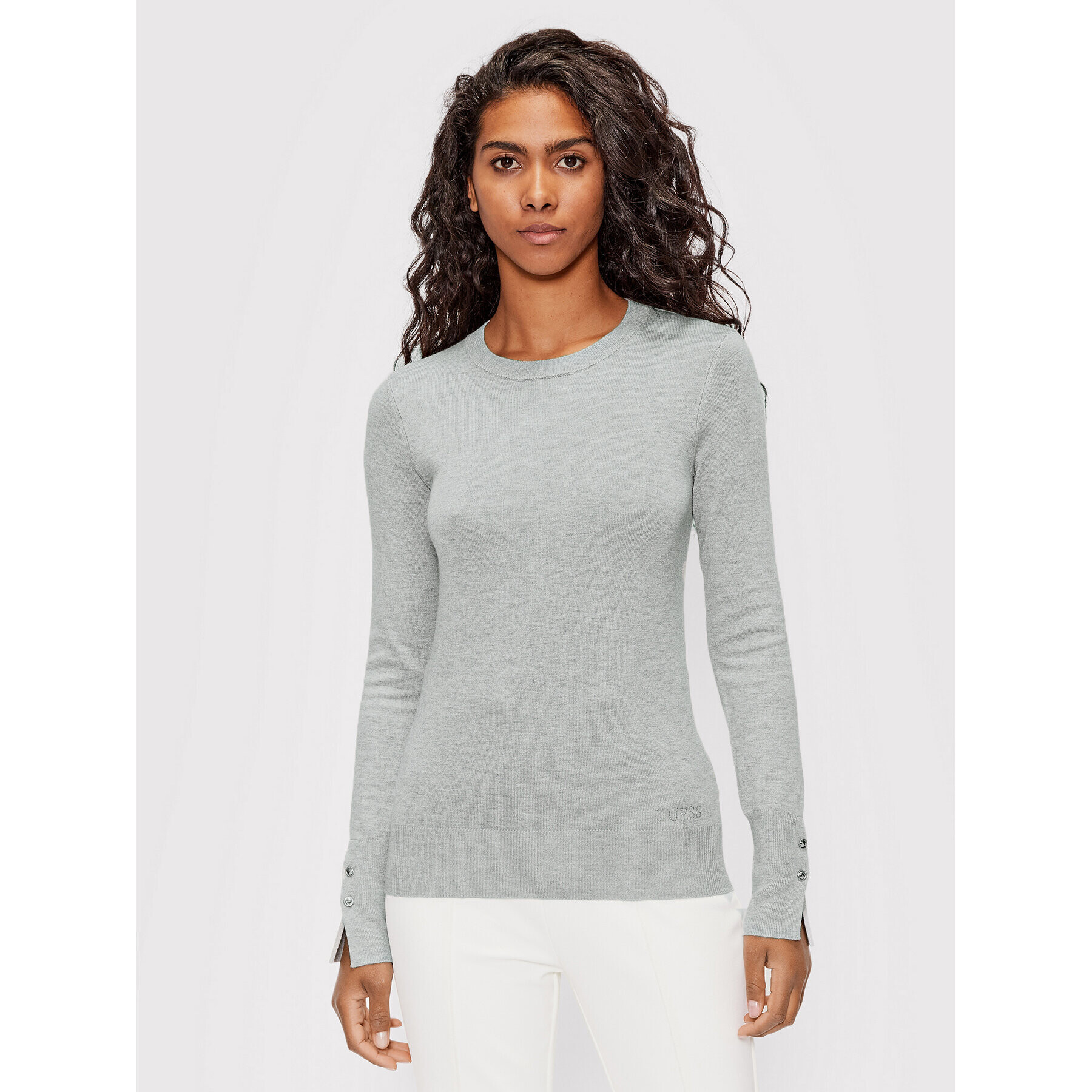 Guess Пуловер Elinor W2YR30 Z2V62 Сив Regular Fit - Pepit.bg