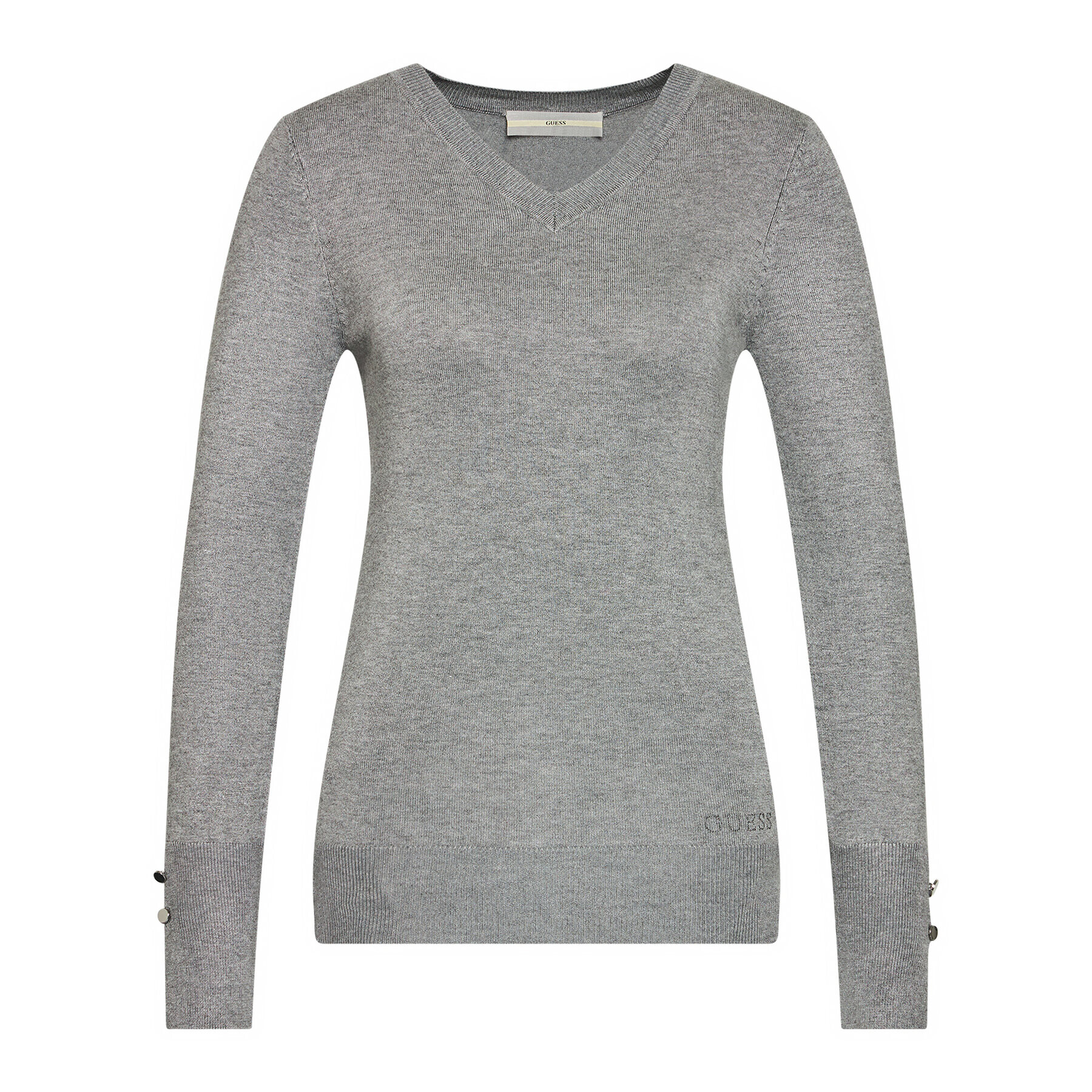 Guess Пуловер Gena W1YR03 Z2V60 Сив Slim Fit - Pepit.bg