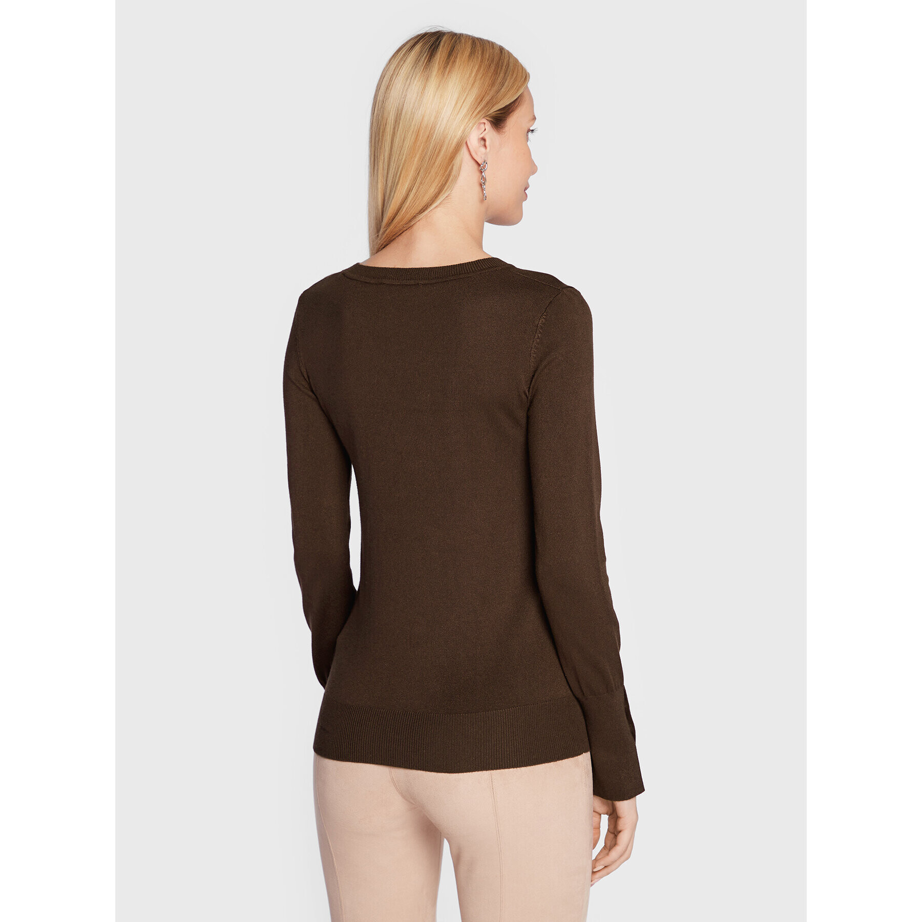 Guess Пуловер Gena W2YR31 Z2V62 Кафяв Regular Fit - Pepit.bg