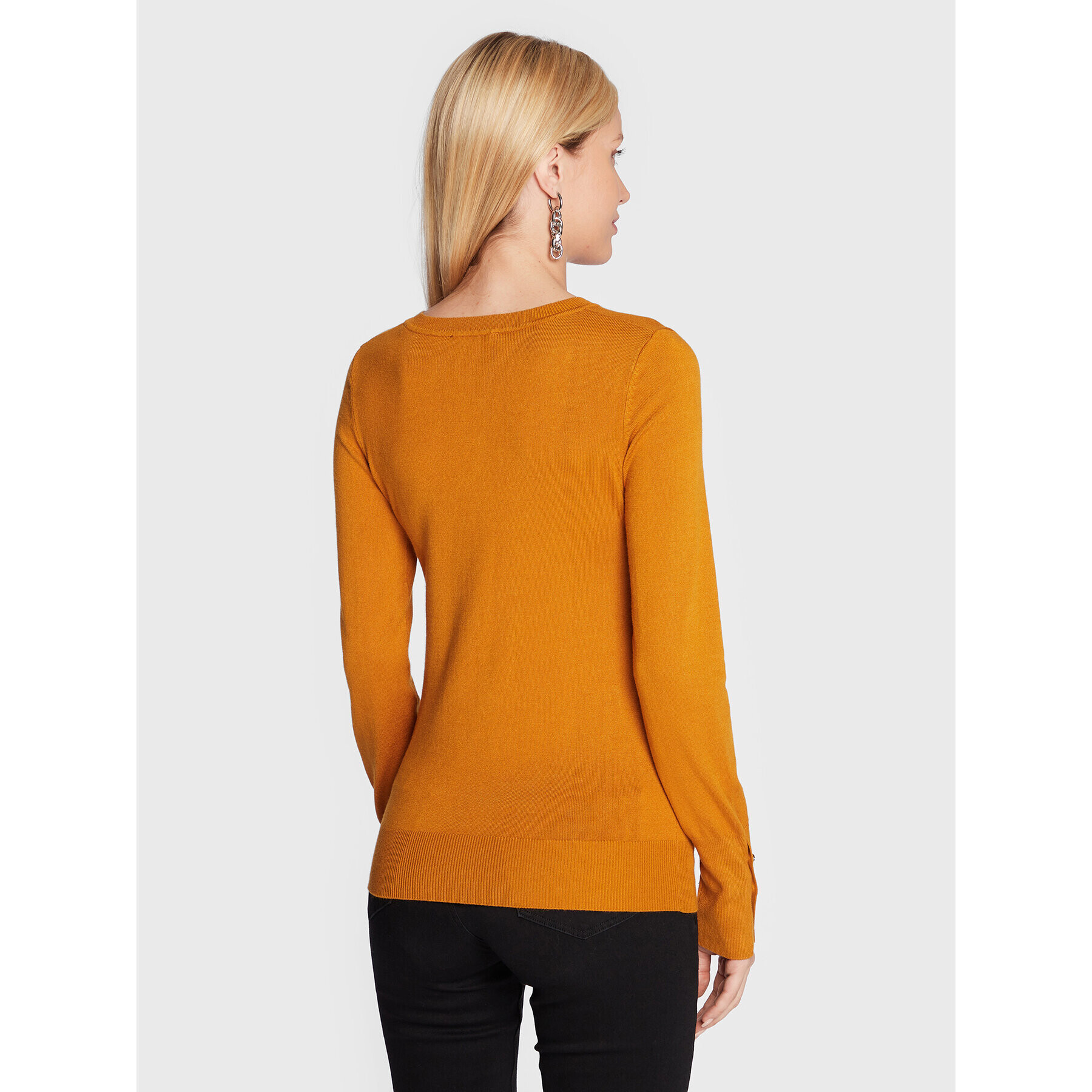 Guess Пуловер Gena W2YR31 Z2V62 Жълт Regular Fit - Pepit.bg