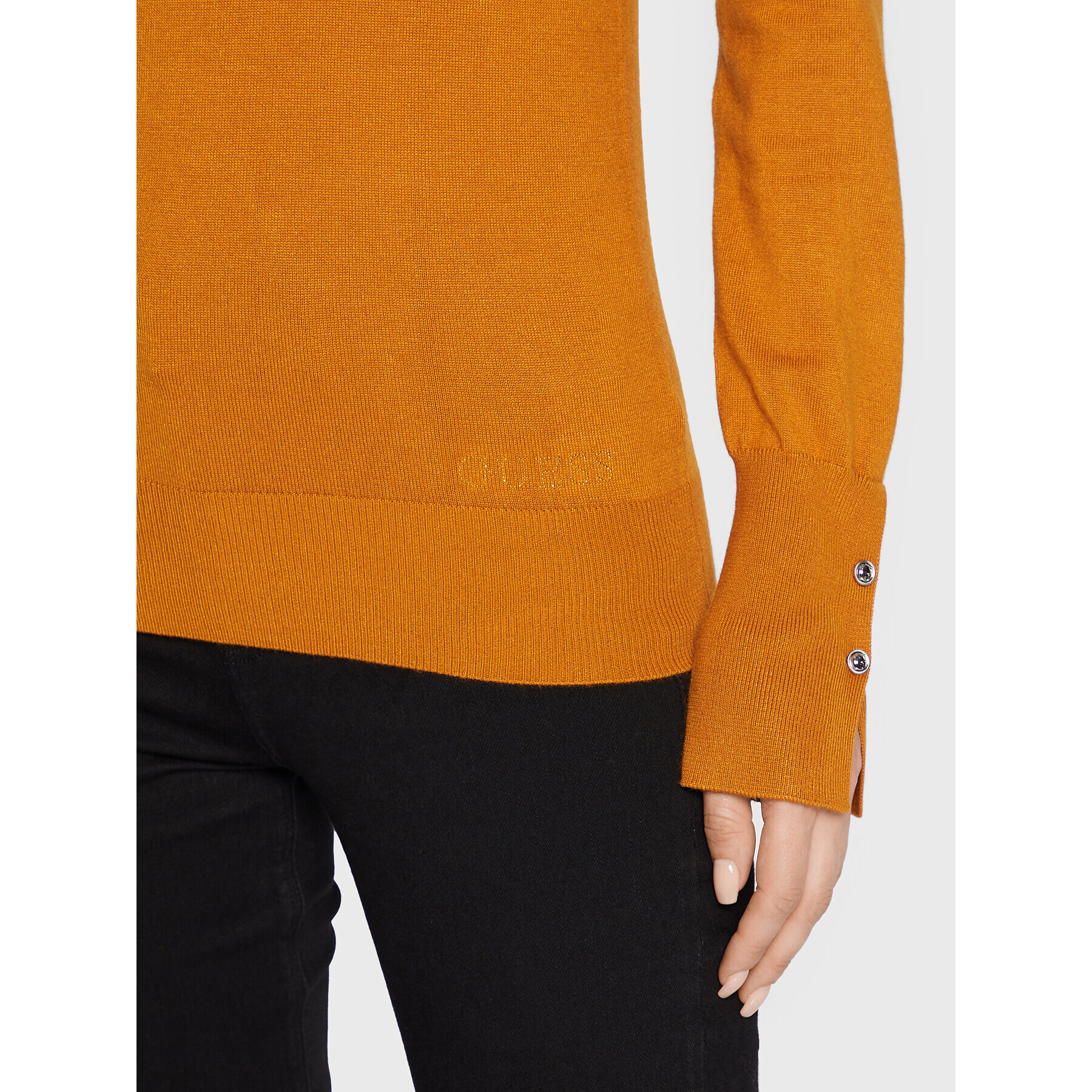 Guess Пуловер Gena W2YR31 Z2V62 Жълт Regular Fit - Pepit.bg