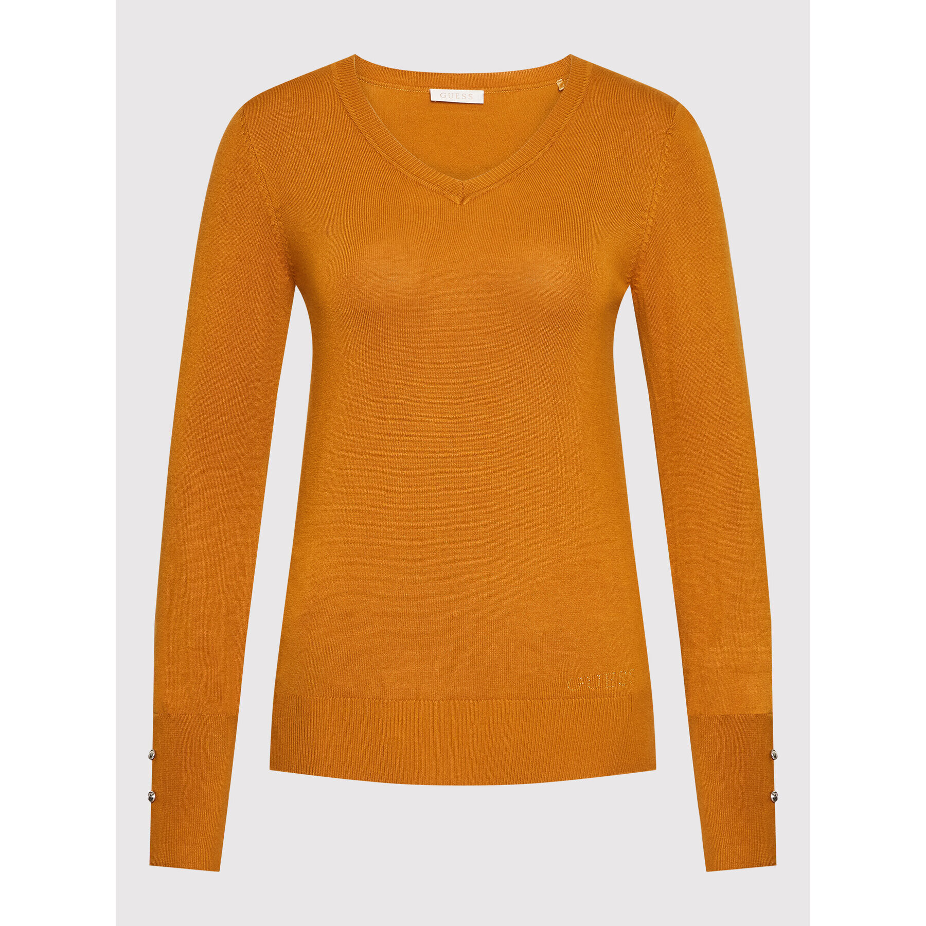 Guess Пуловер Gena W2YR31 Z2V62 Жълт Regular Fit - Pepit.bg