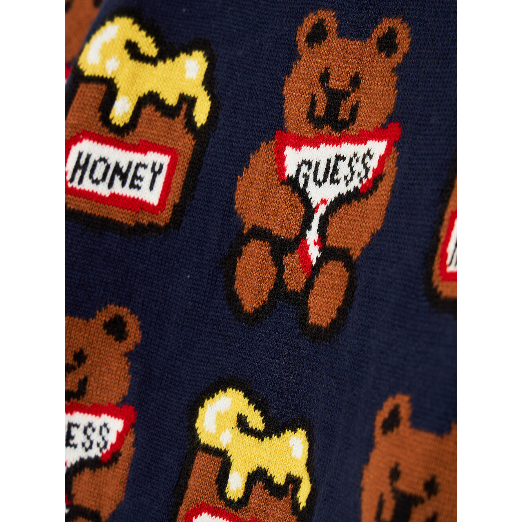 Guess Пуловер H1YT01 Z2S40 Тъмносин Regular Fit - Pepit.bg