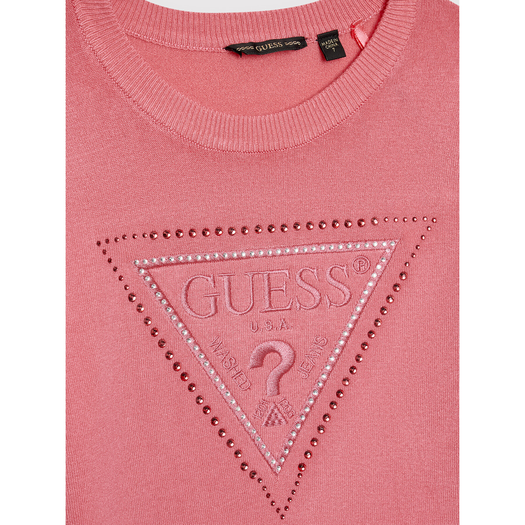 Guess Пуловер J2YR04 Z2NQ0 Розов Regular Fit - Pepit.bg
