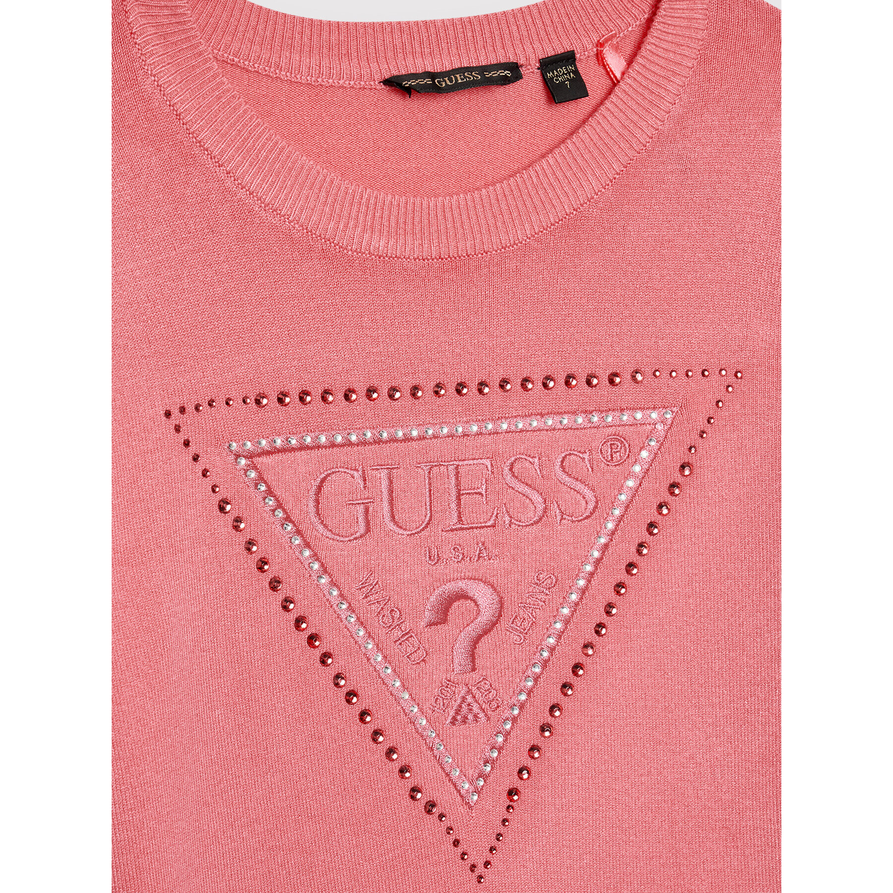 Guess Пуловер J2YR04 Z2NQ0 Розов Regular Fit - Pepit.bg
