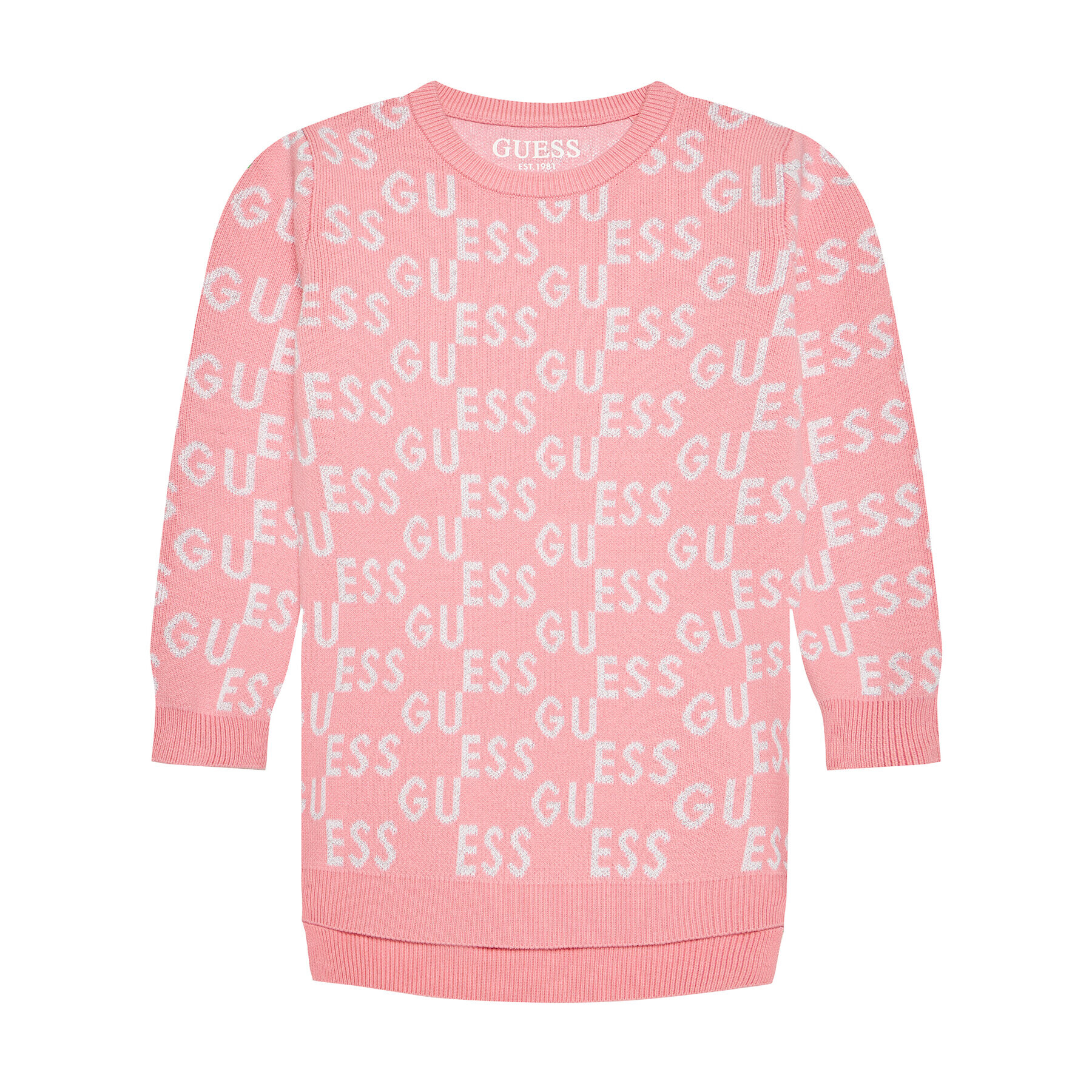 Guess Пуловер K1YK04Z2S50 Розов Regular Fit - Pepit.bg