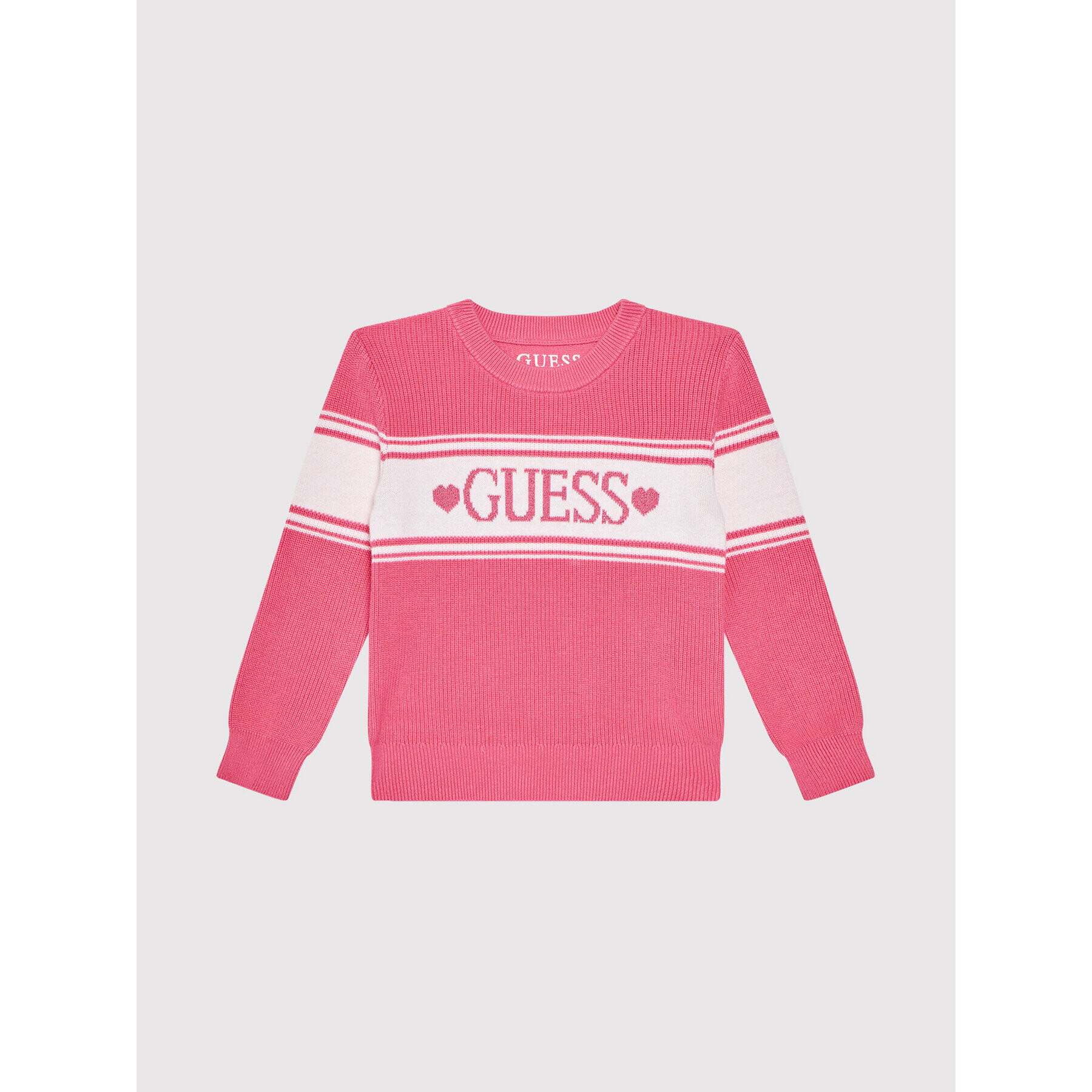 Guess Пуловер K1YR00 Z2S40 Розов Regular Fit - Pepit.bg