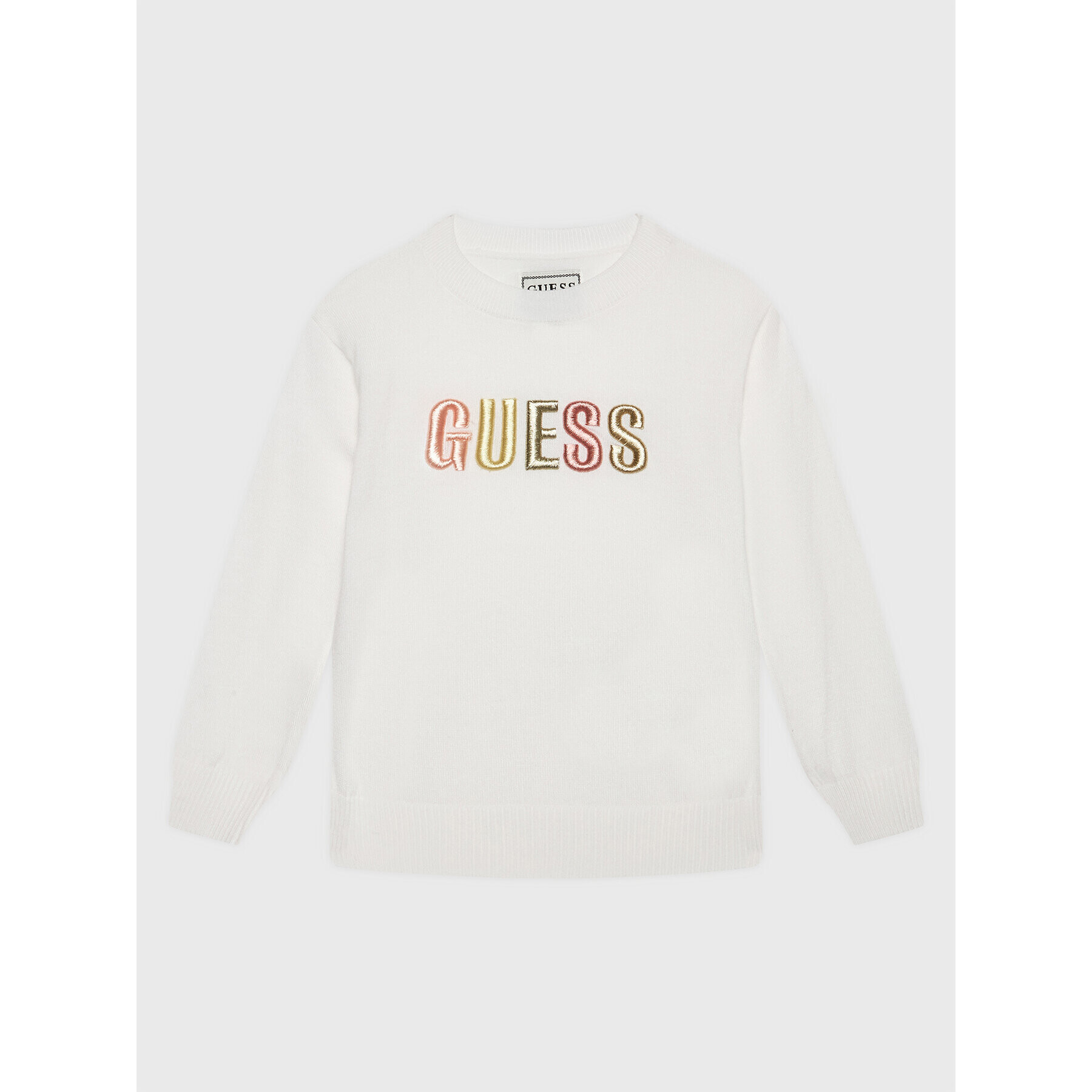 Guess Пуловер K3GR00 Z36I0 Бял Regular Fit - Pepit.bg