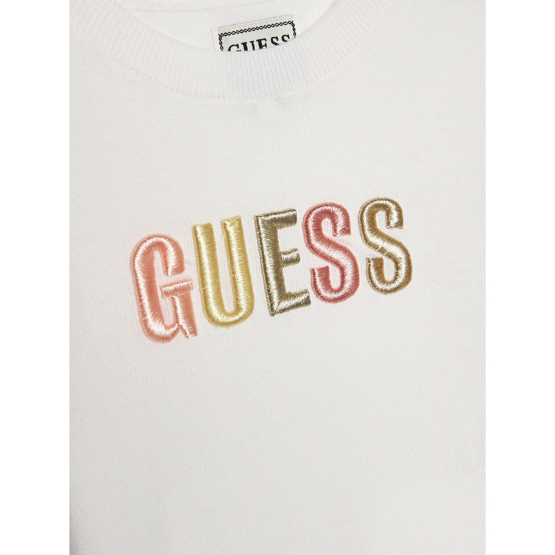 Guess Пуловер K3GR00 Z36I0 Бял Regular Fit - Pepit.bg