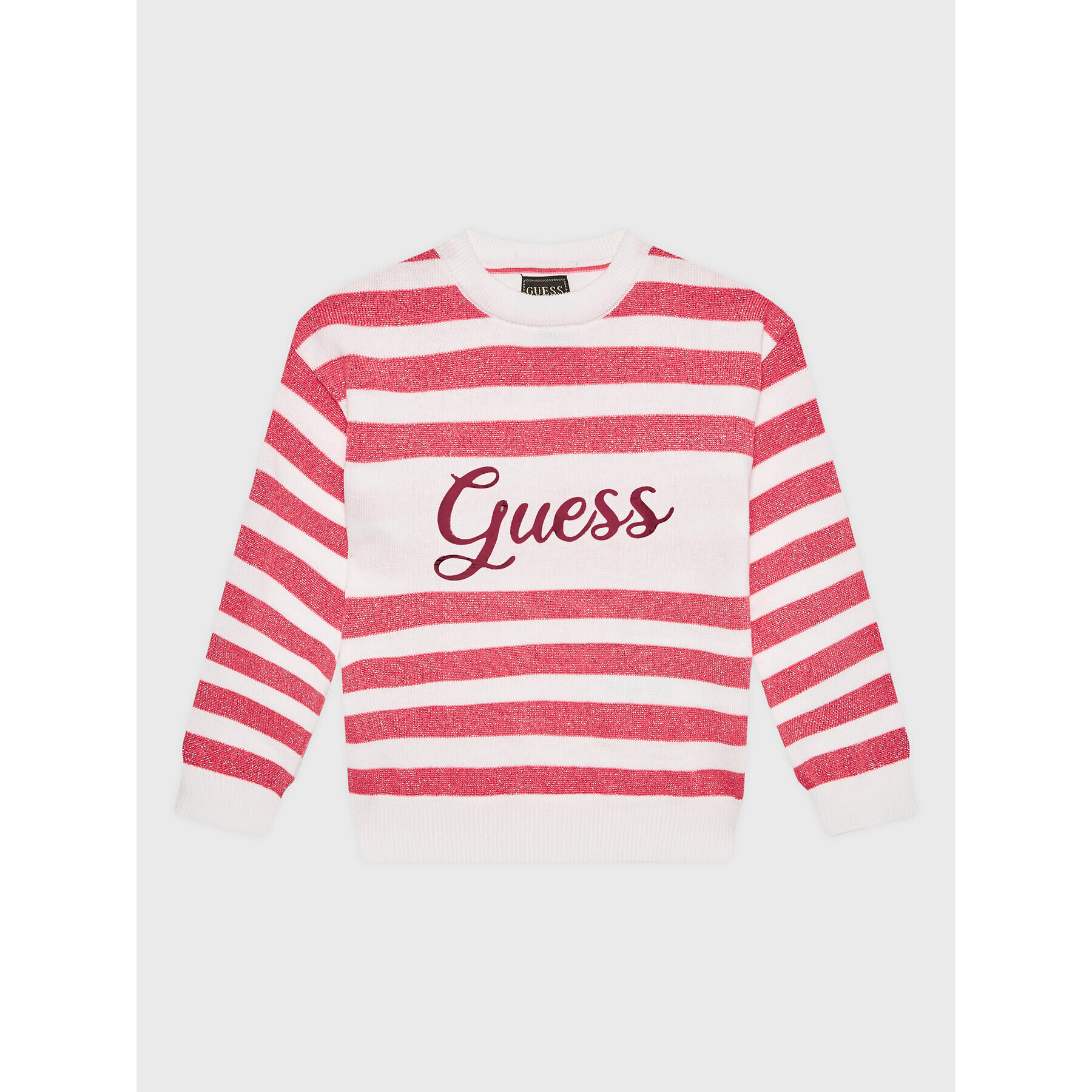 Guess Пуловер K3RR01 Z2NN0 Розов Regular Fit - Pepit.bg