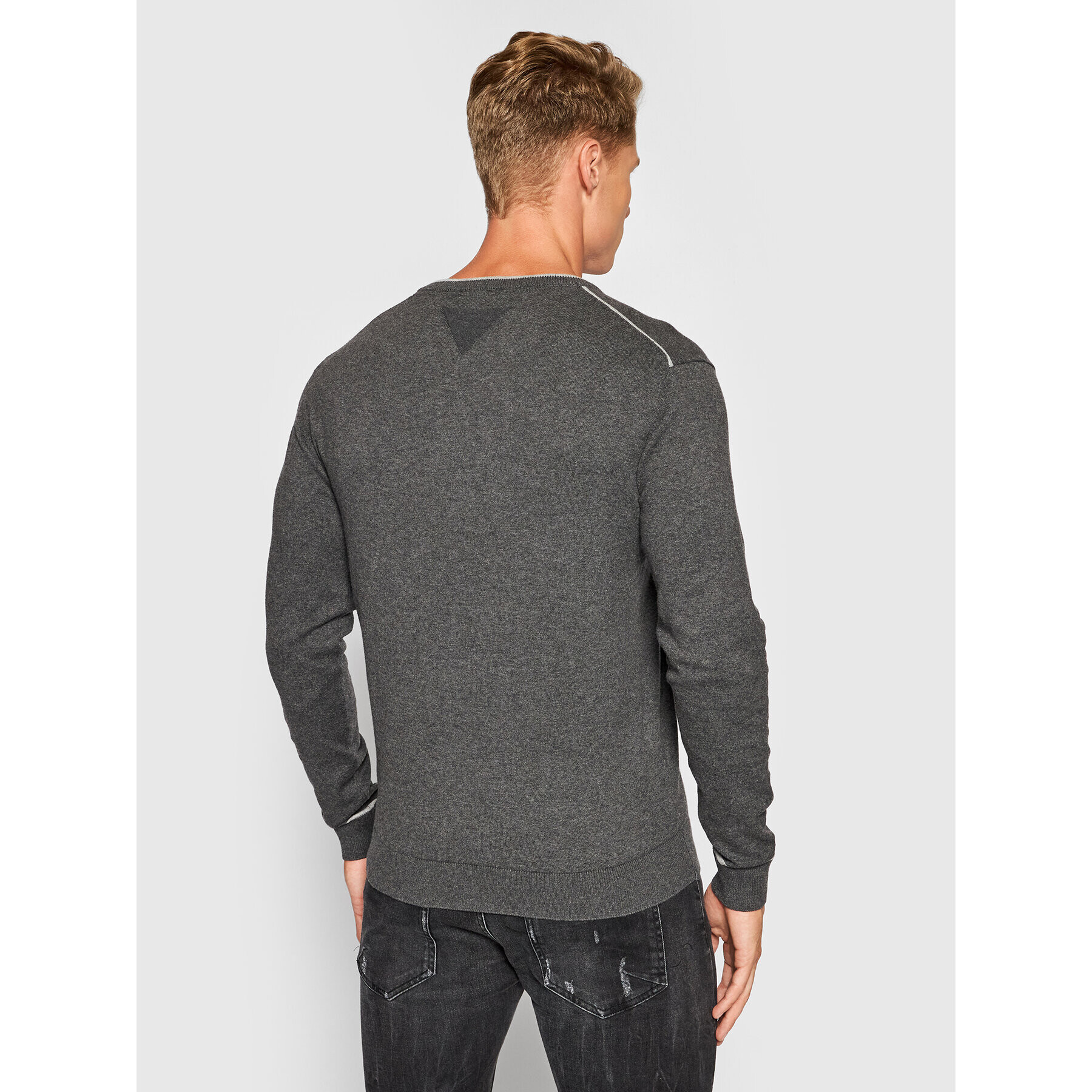 Guess Пуловер Kenny M1YR55 Z2SA0 Сив Slim Fit - Pepit.bg