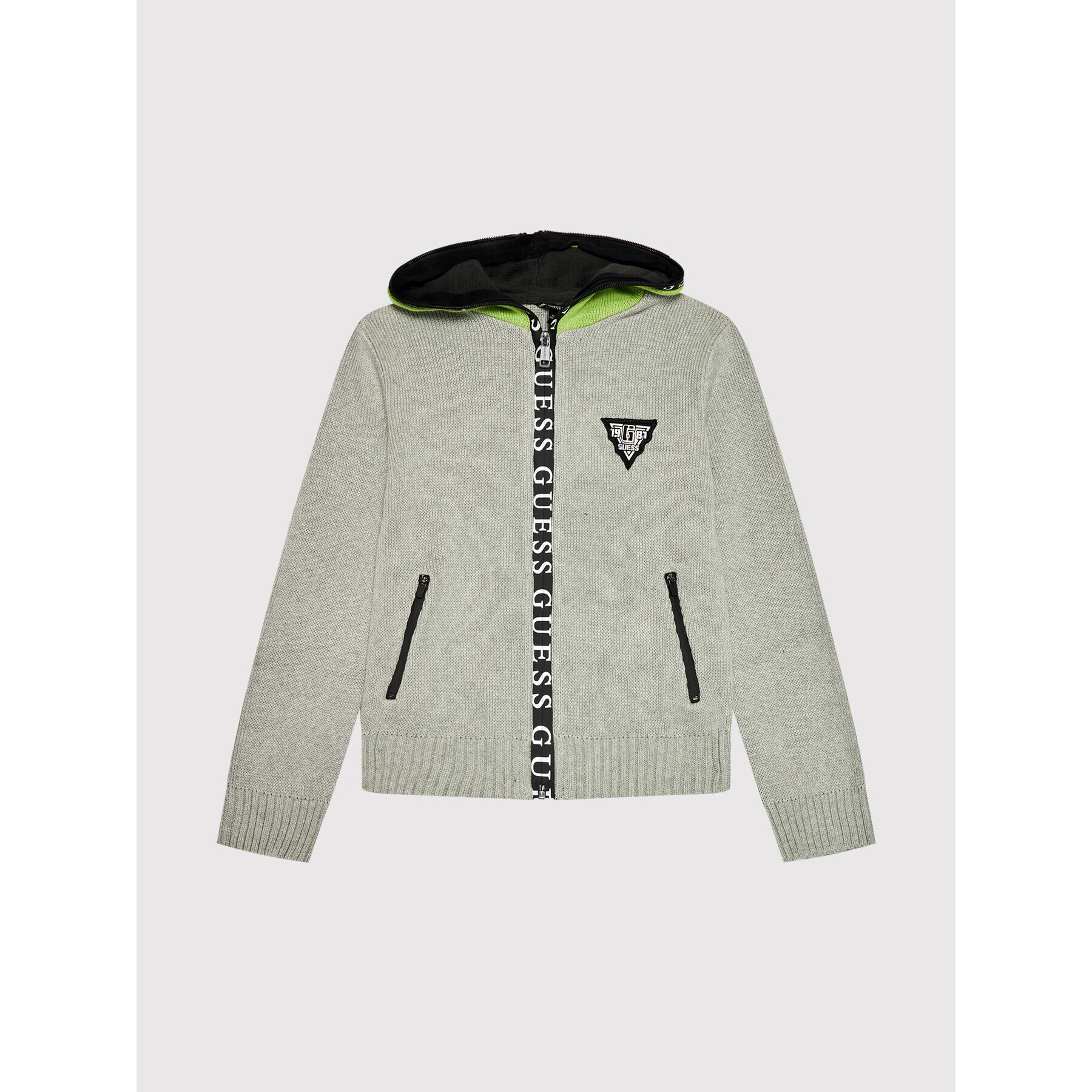Guess Пуловер L1YR02 Z2S40 Сив Regular Fit - Pepit.bg