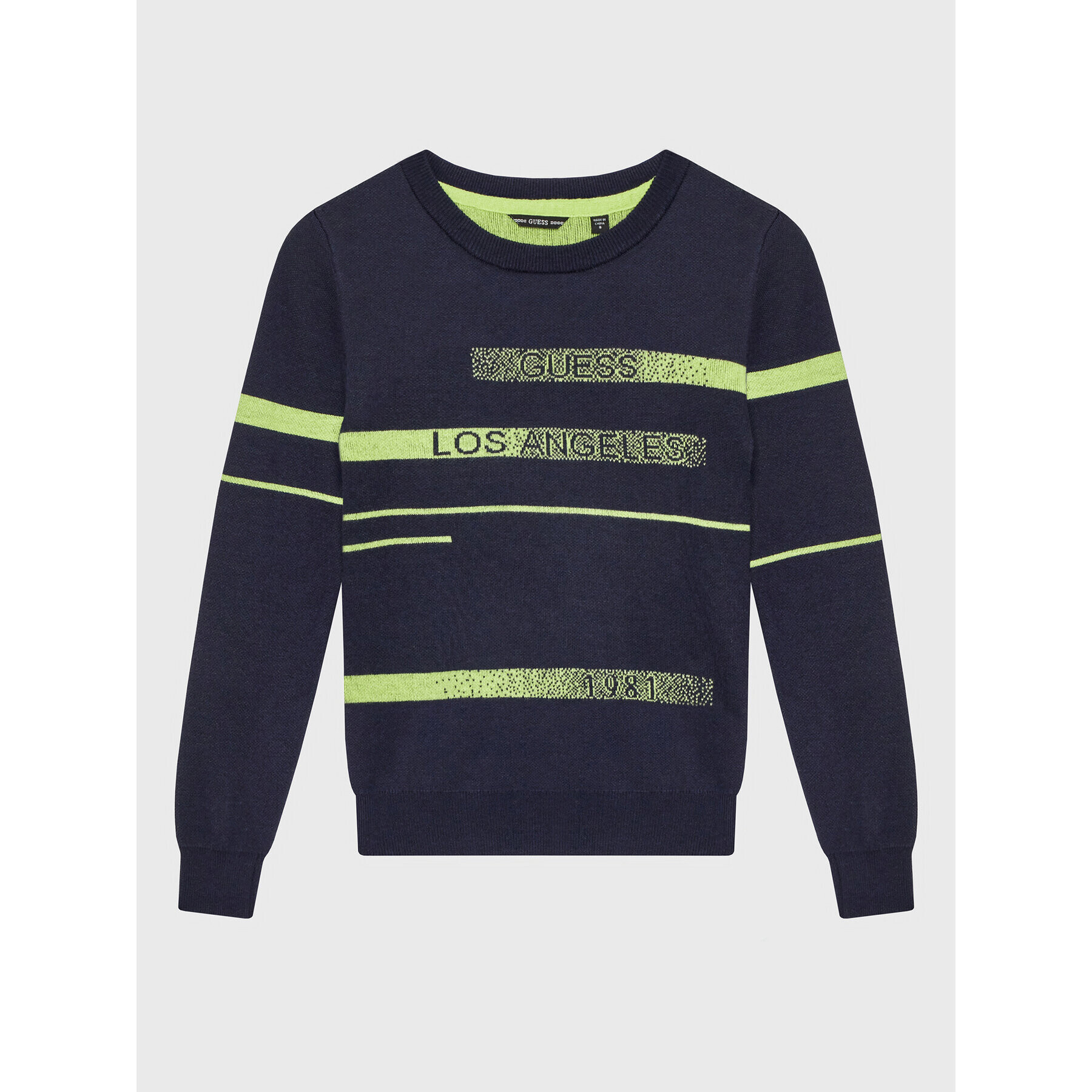 Guess Пуловер L2BR04 Z3180 Тъмносин Regular Fit - Pepit.bg