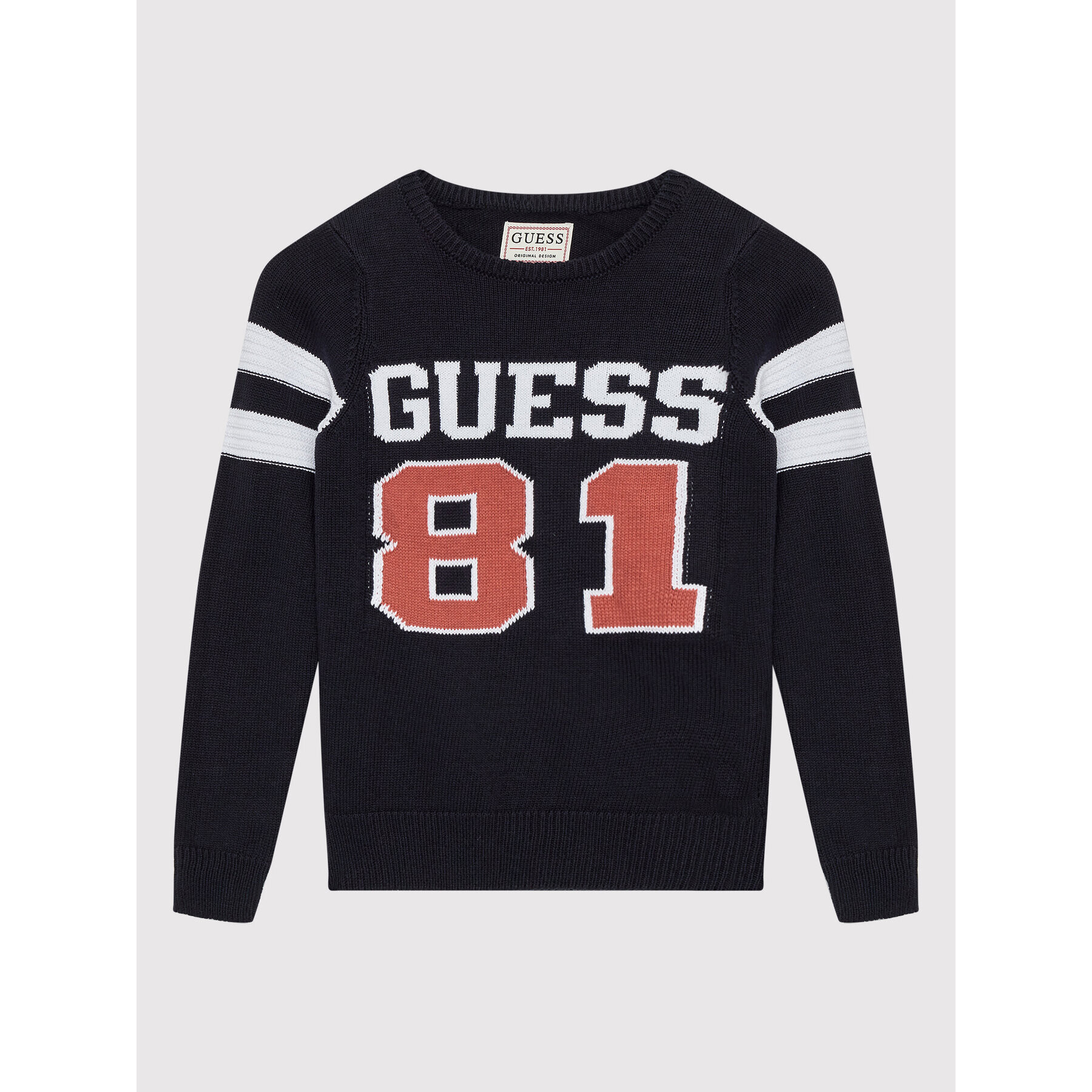 Guess Пуловер L2YR05 Z2NN0 Тъмносин Regular Fit - Pepit.bg