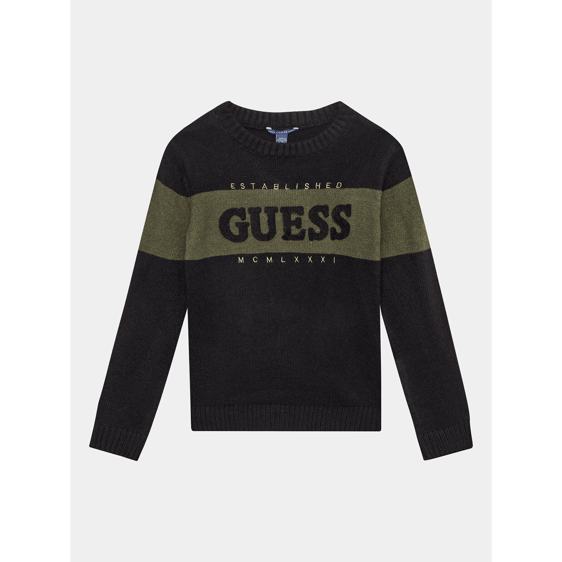Guess Пуловер L3BR00 Z32N0 Черен Regular Fit - Pepit.bg