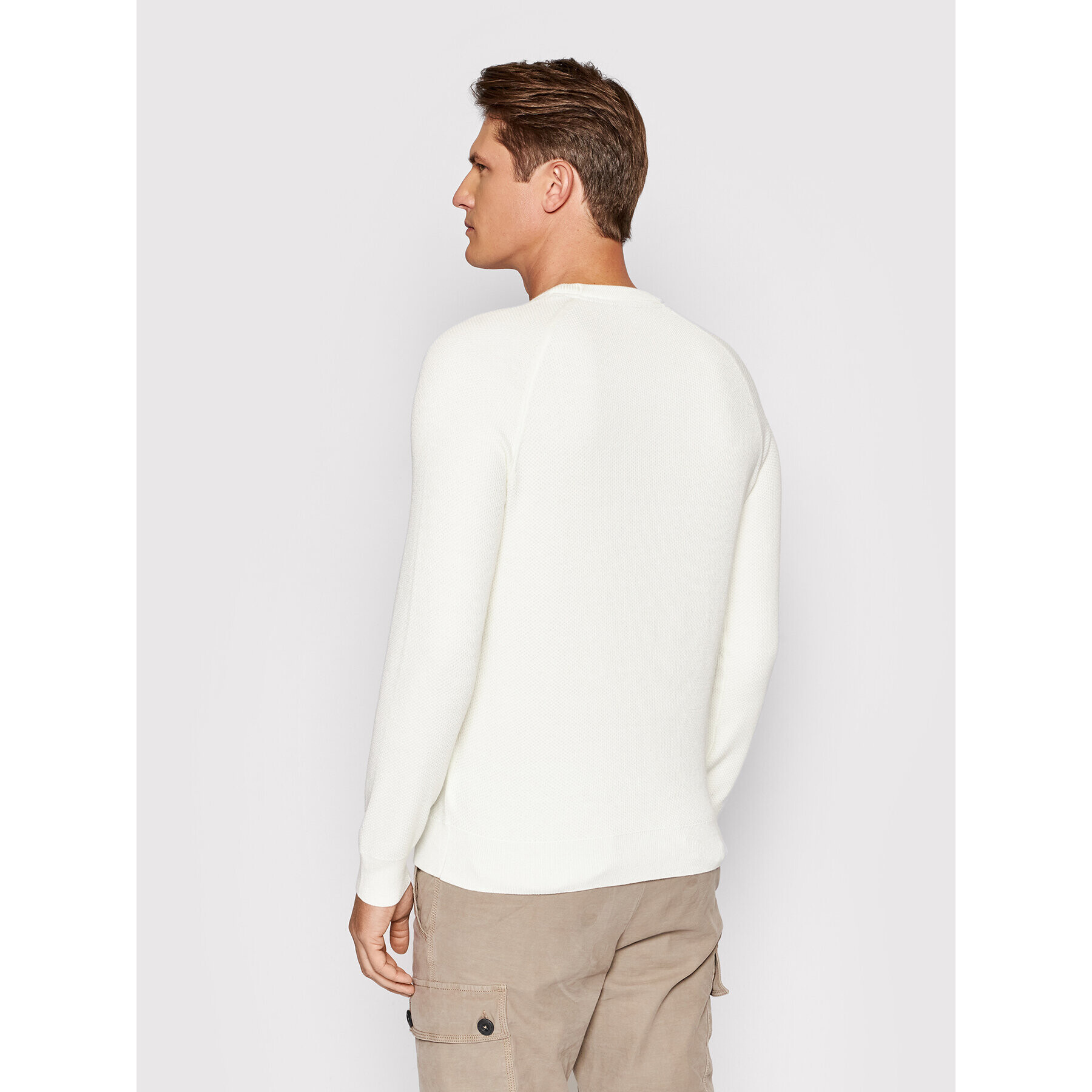 Guess Пуловер Larry M1BR06 Z2VT0 Бял Regular Fit - Pepit.bg