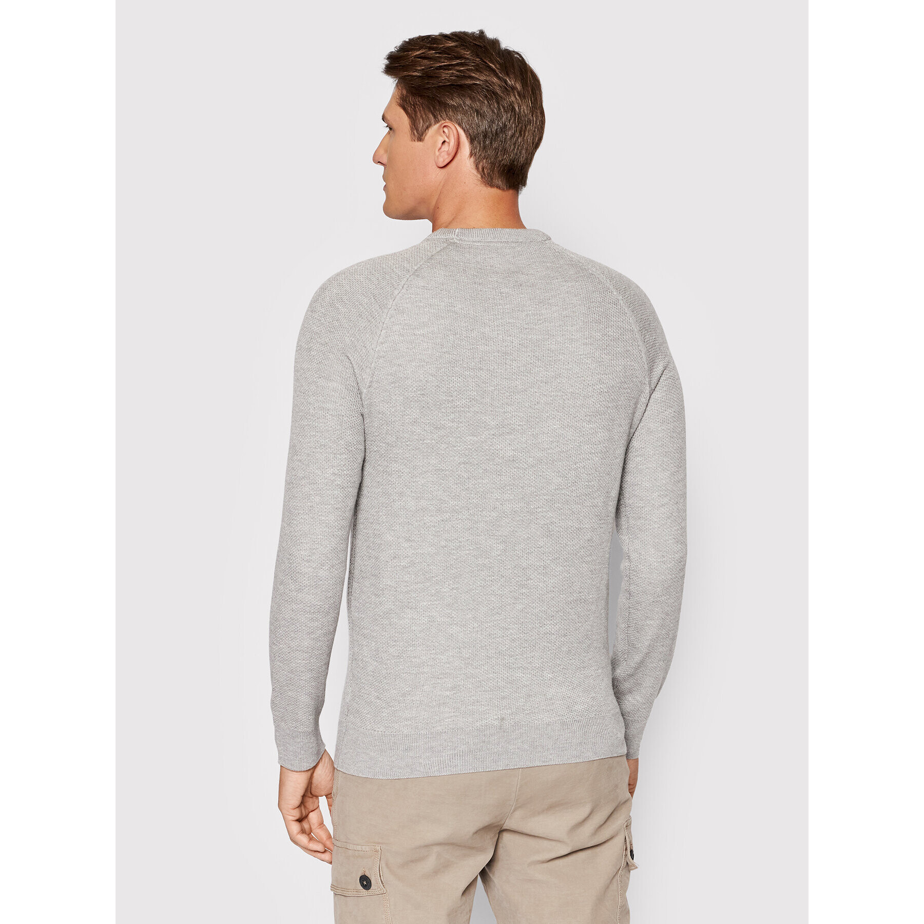 Guess Пуловер Larry M1BR06 Z2VT0 Сив Regular Fit - Pepit.bg