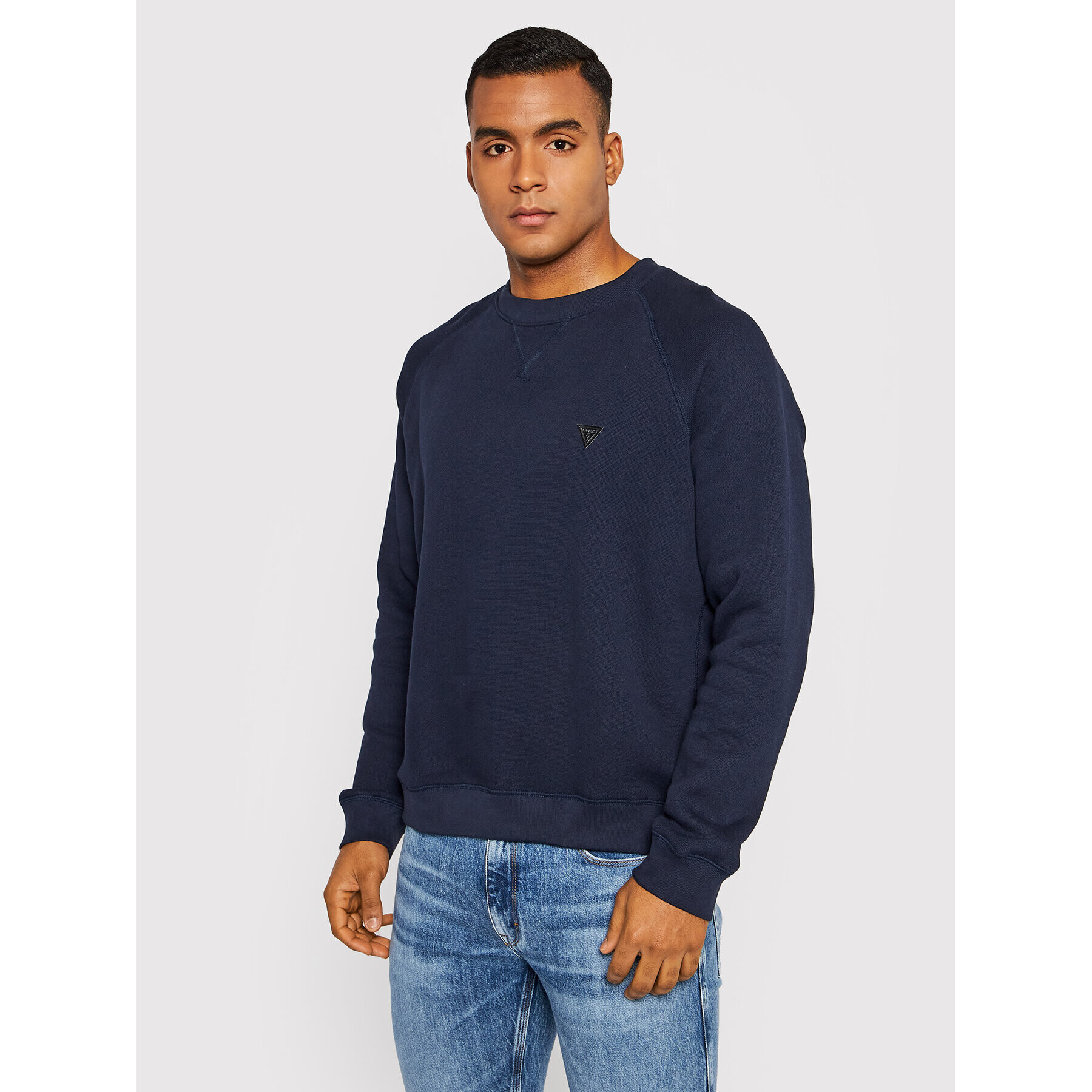 Guess Пуловер M1BQ07 KAUK0 Тъмносин Regular Fit - Pepit.bg