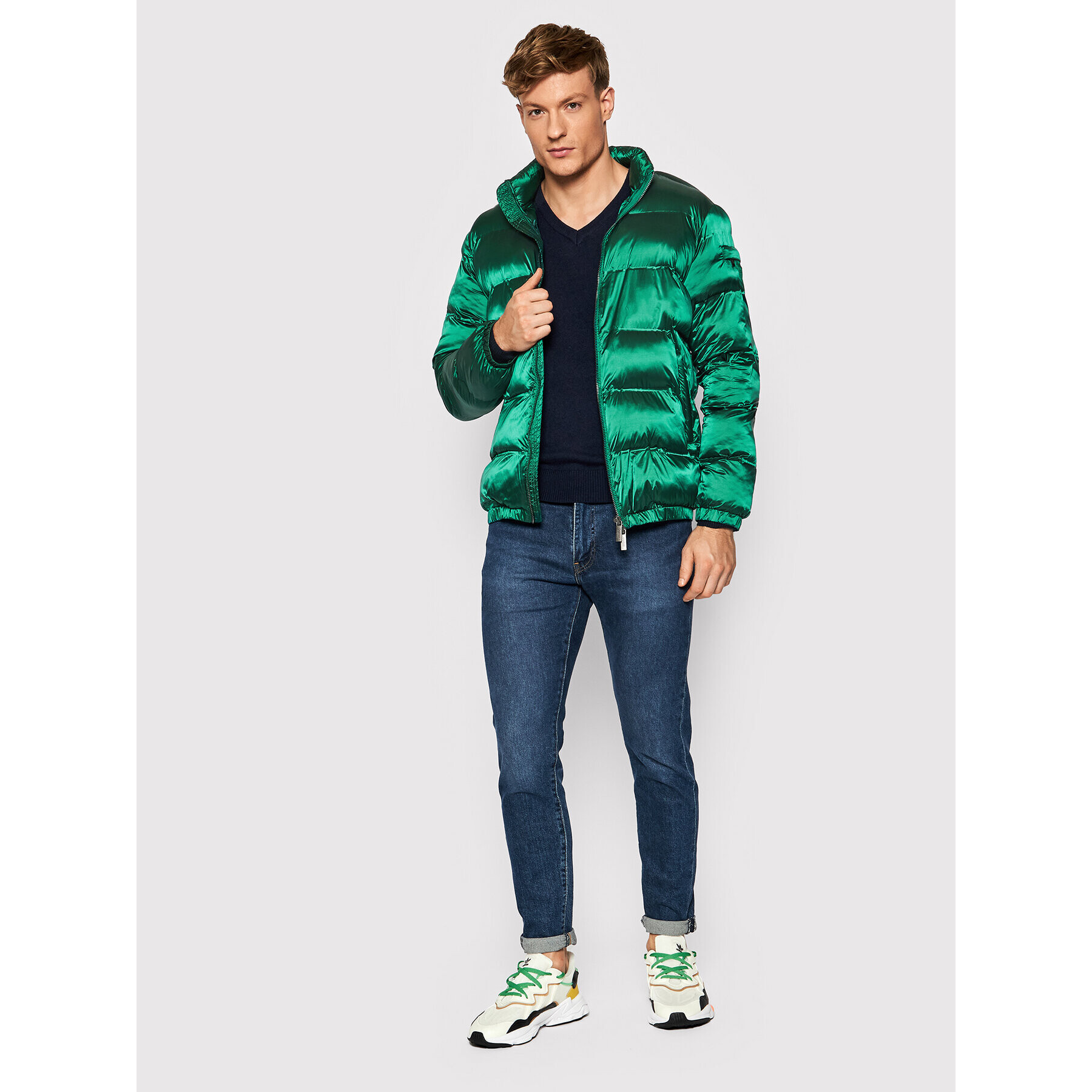 Guess Пуловер M1BR15 Z2VX2 Тъмносин Regular Fit - Pepit.bg