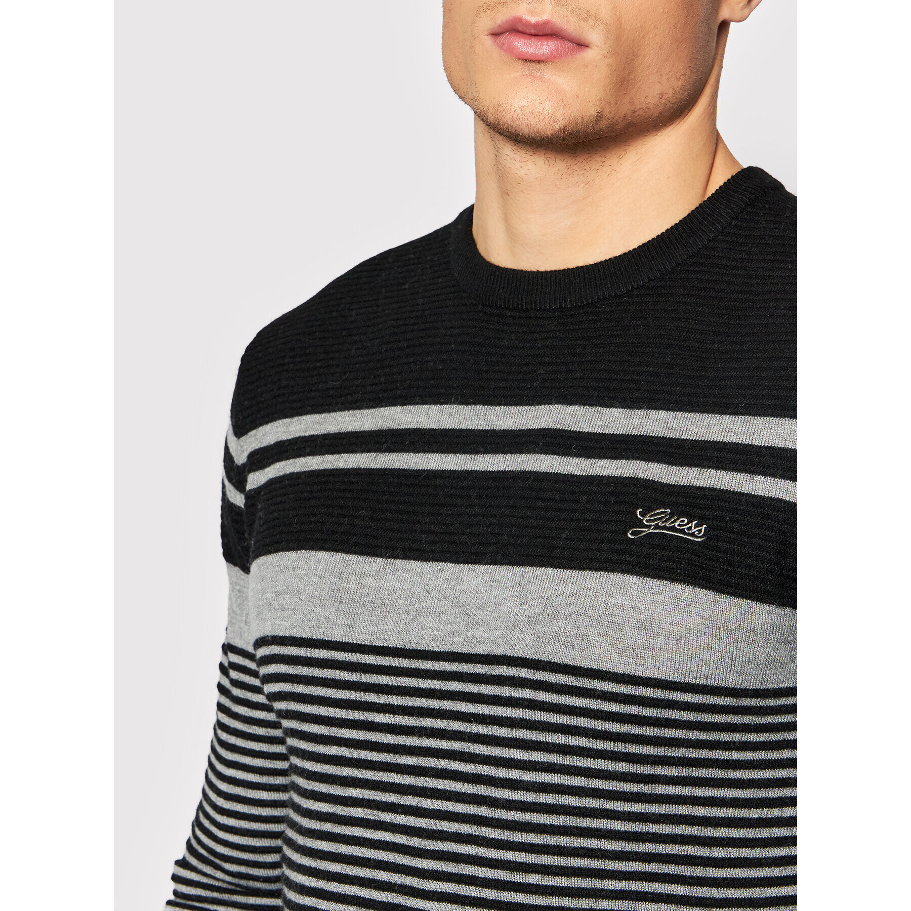 Guess Пуловер M1BR19 Z2VX2 Сив Regular Fit - Pepit.bg