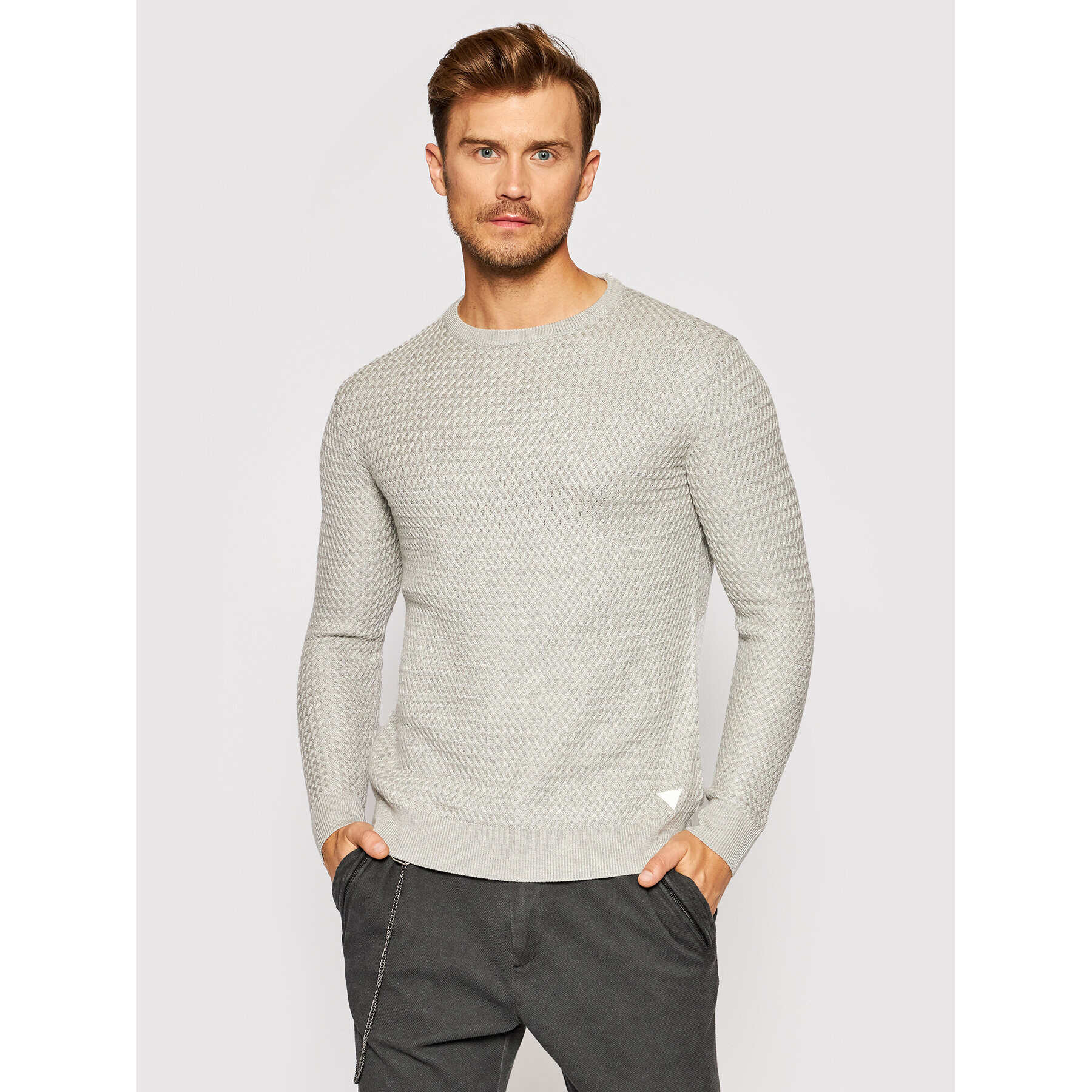 Guess Пуловер M1YR60 Z2UY0 Сив Regular Fit - Pepit.bg