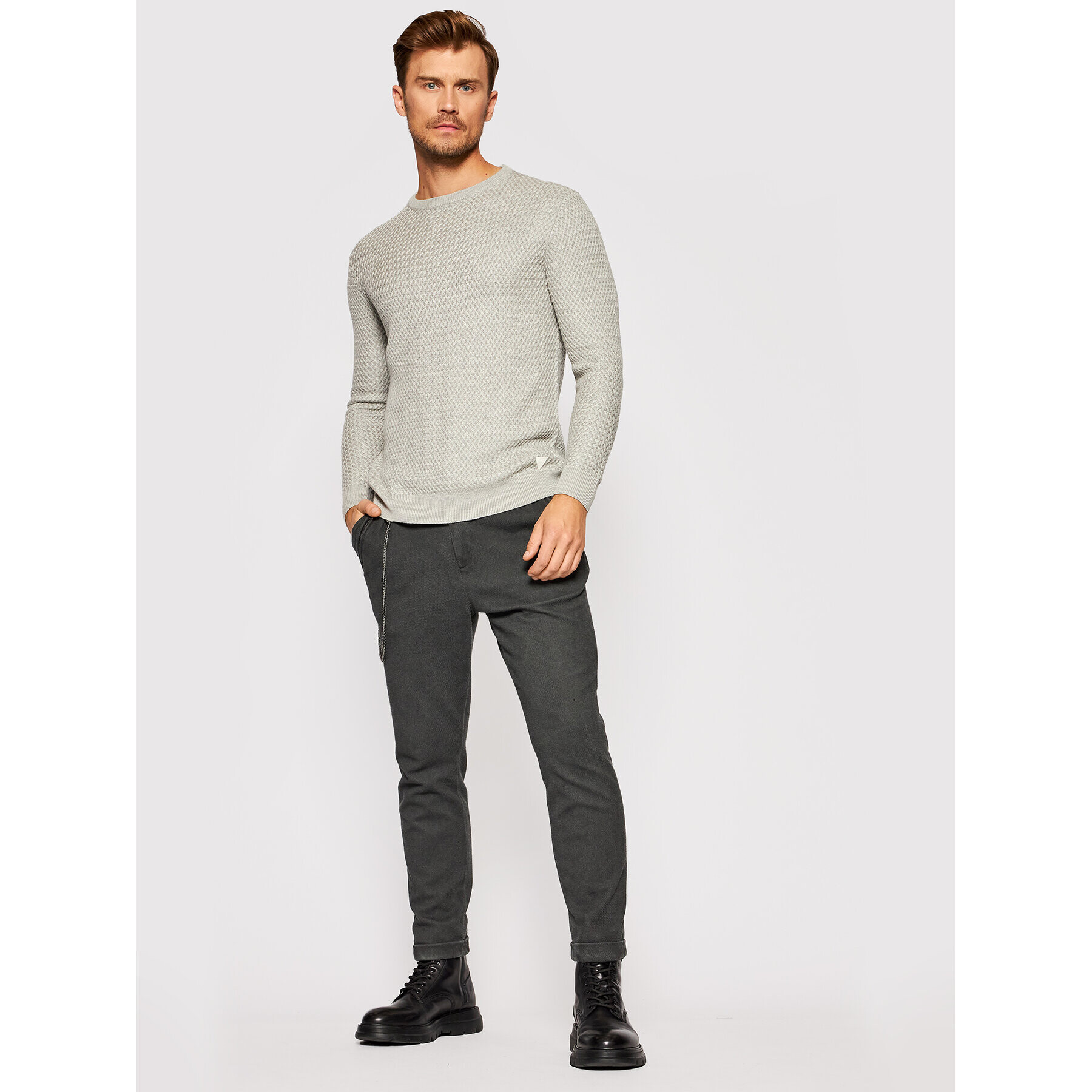 Guess Пуловер M1YR60 Z2UY0 Сив Regular Fit - Pepit.bg
