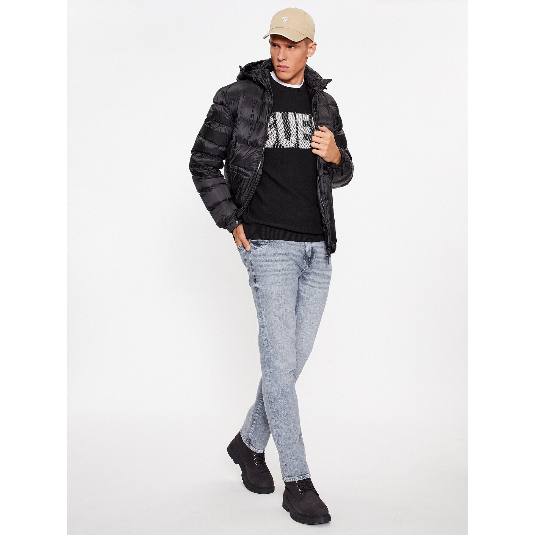 Guess Пуловер M3BR50 Z38V2 Черен Regular Fit - Pepit.bg