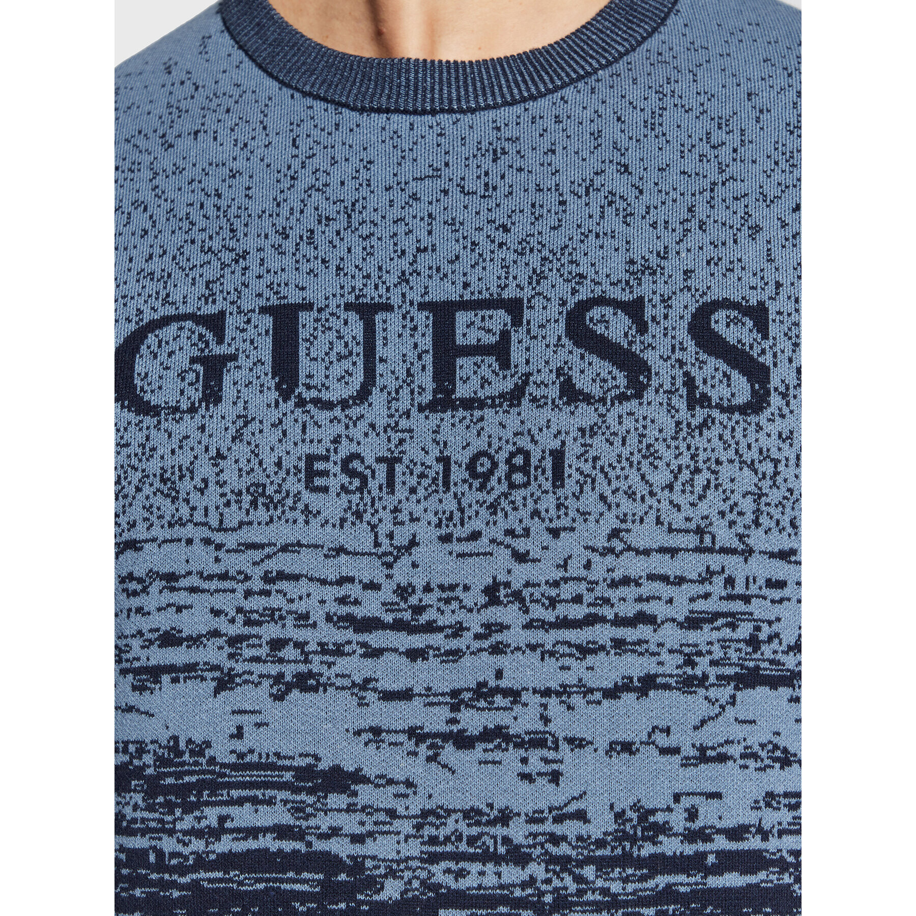 Guess Пуловер M3RR19 Z33Z1 Тъмносин Regular Fit - Pepit.bg